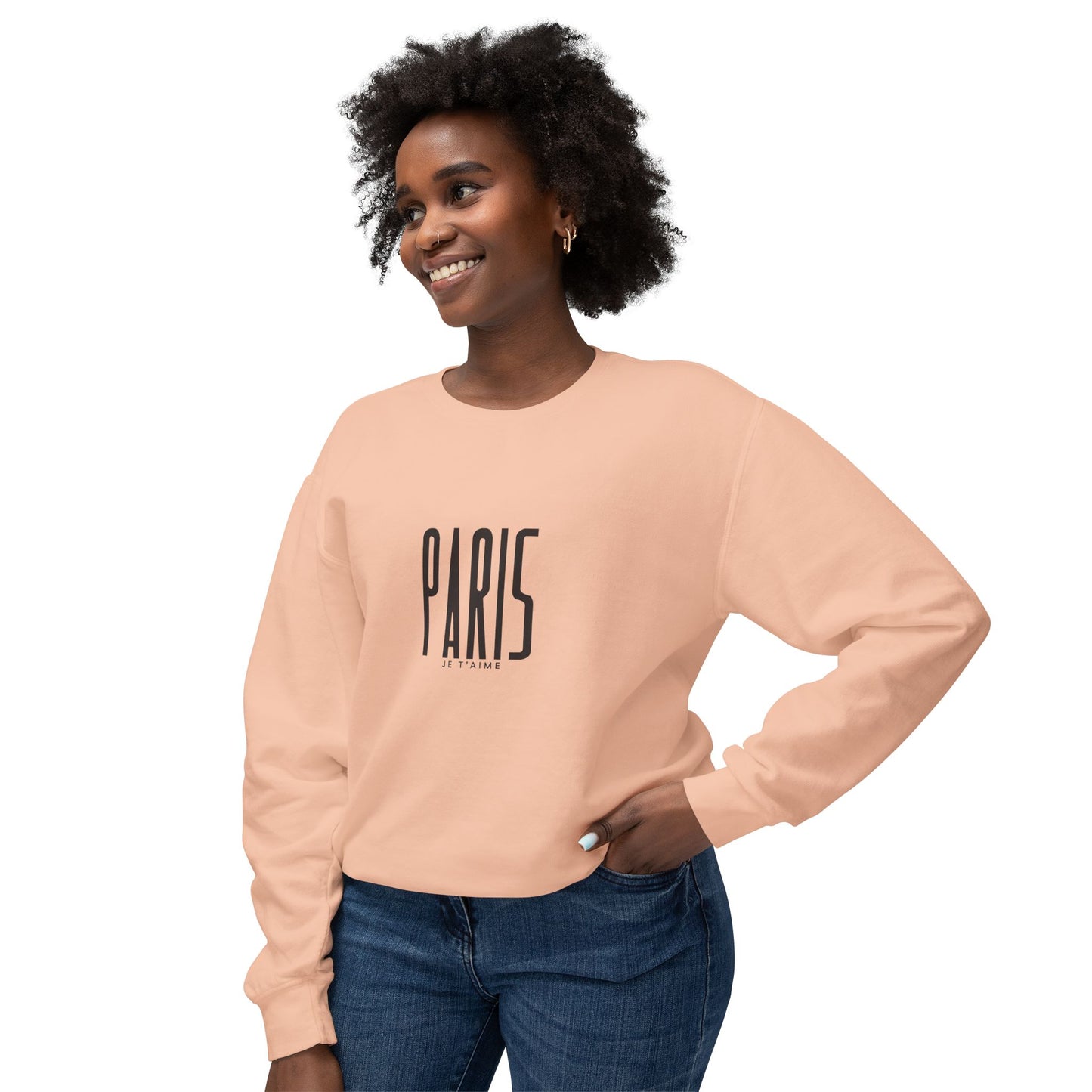 Paris Je T'aime Retro Crewneck Sweatshirt — Luxe Cotton