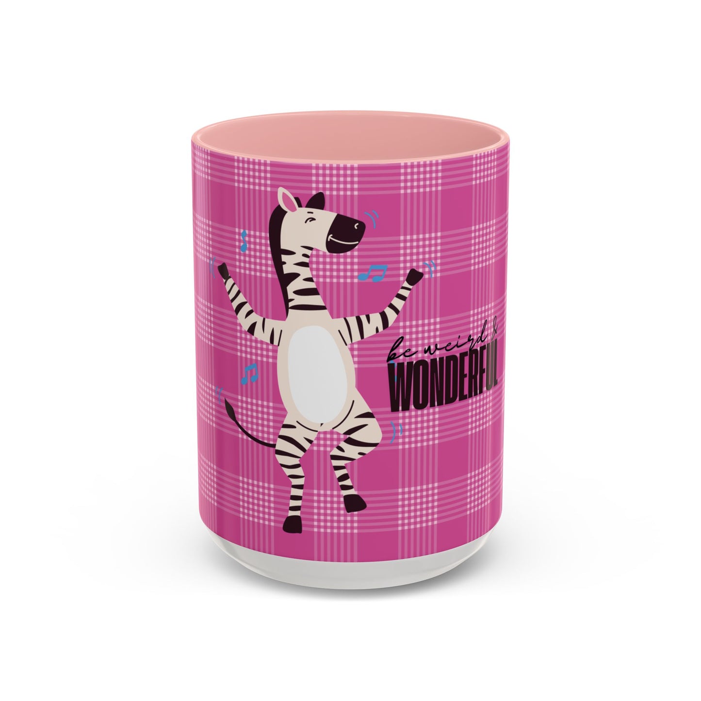 Dancing Zebra 'Be Weird & Wonderful' Accent Coffee Mug — Fun Kid's Mug