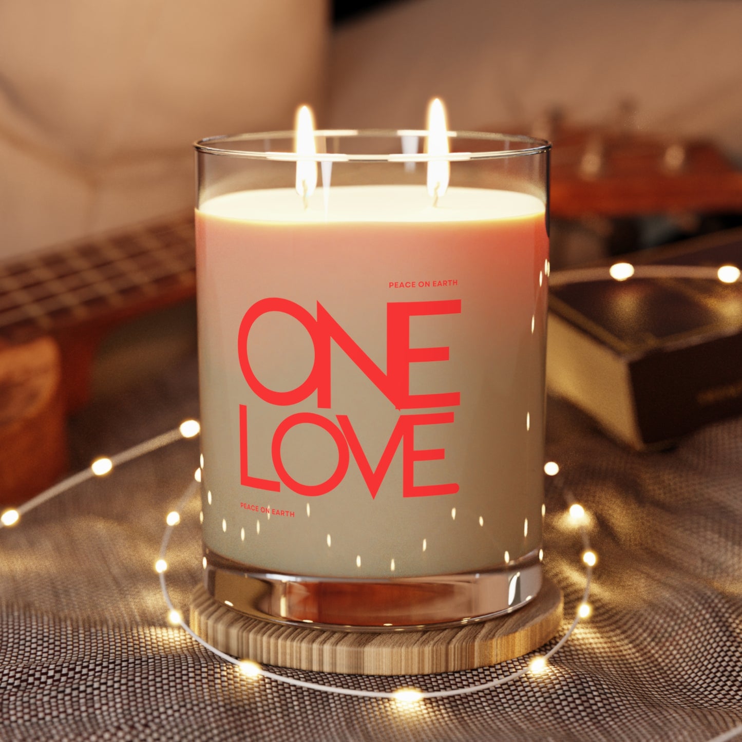 ONE LOVE - Peace on Earth Holiday Scented Candle -  Premium  Candle