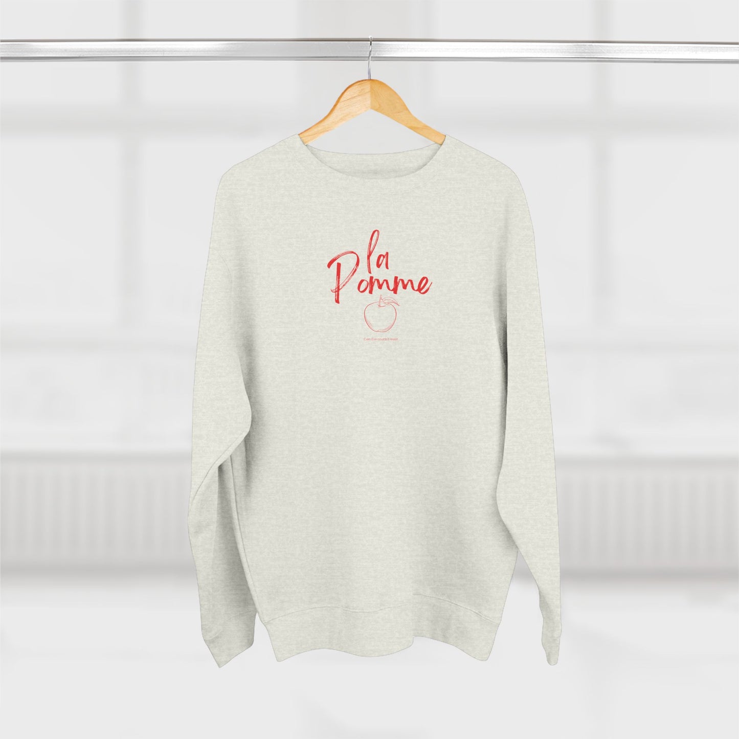 La Pomme  Crewneck Sweatshirt, French Preppy