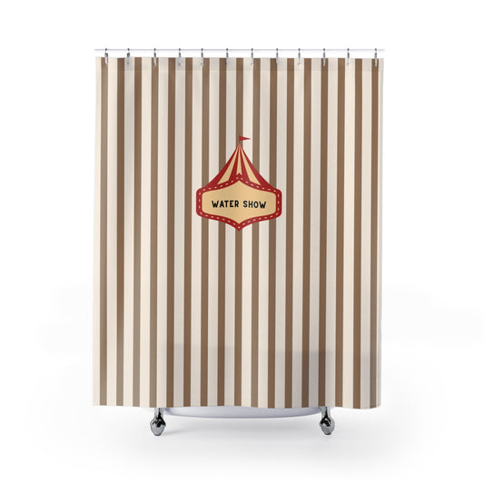 Vintage Circus 'Water Show' Shower Curtain