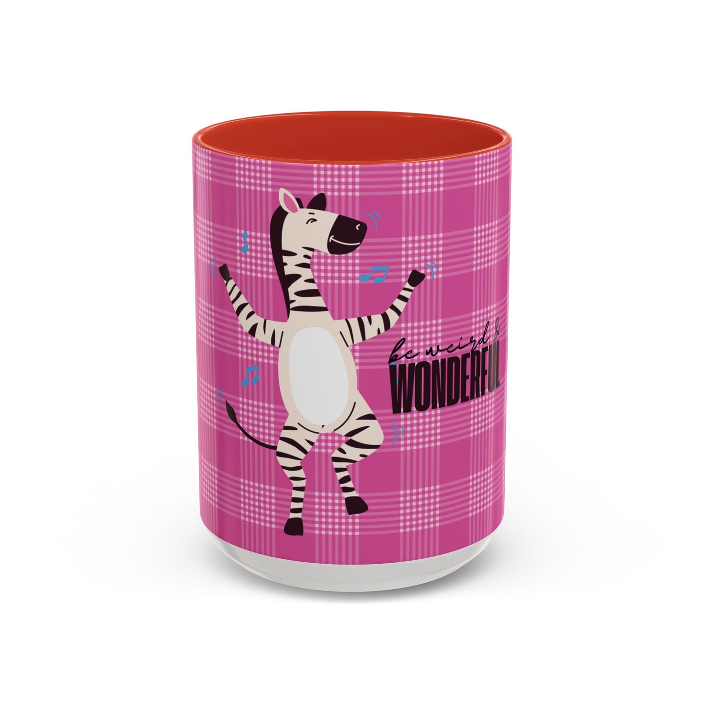 Dancing Zebra 'Be Weird & Wonderful' Accent Coffee Mug — Fun Kid's Mug