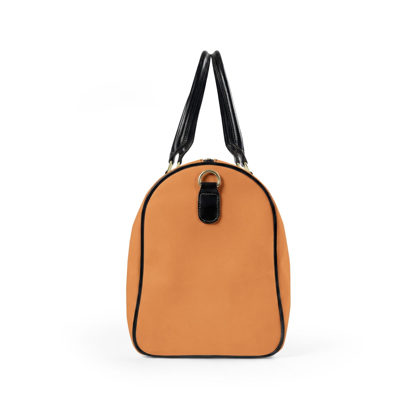 Chic Faux Leather Travel Bag, TAN —  'Le Guépard - Wild & Free' Weekender Duffle
