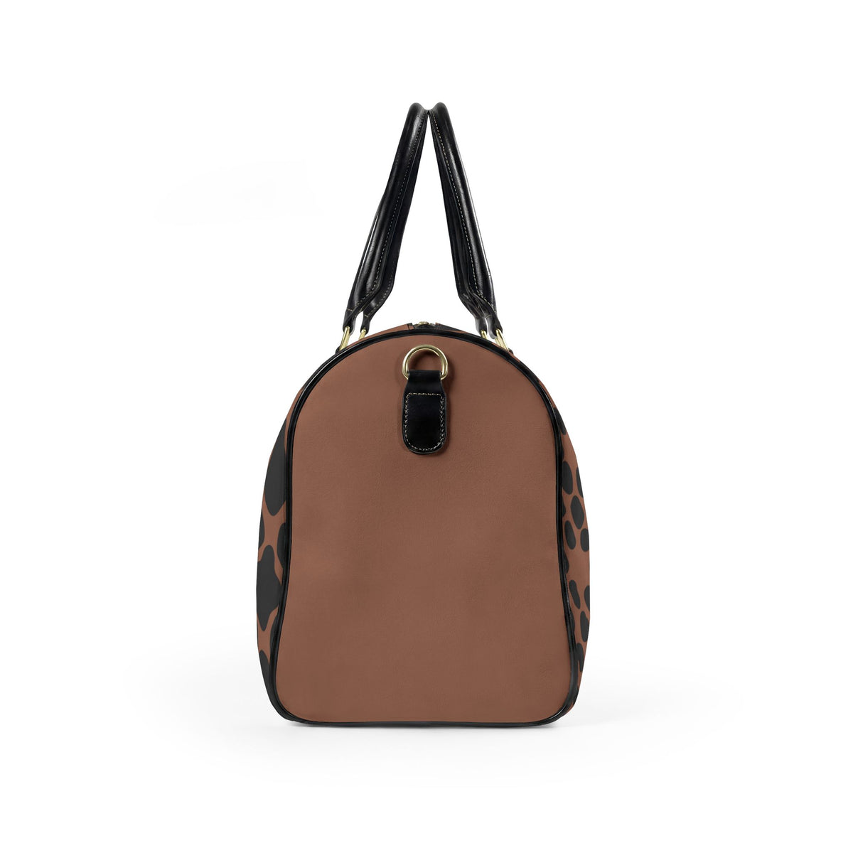 Leopard Print Vegan Leather Travel Bag — "La Dolce Vita" Weekender Duffle