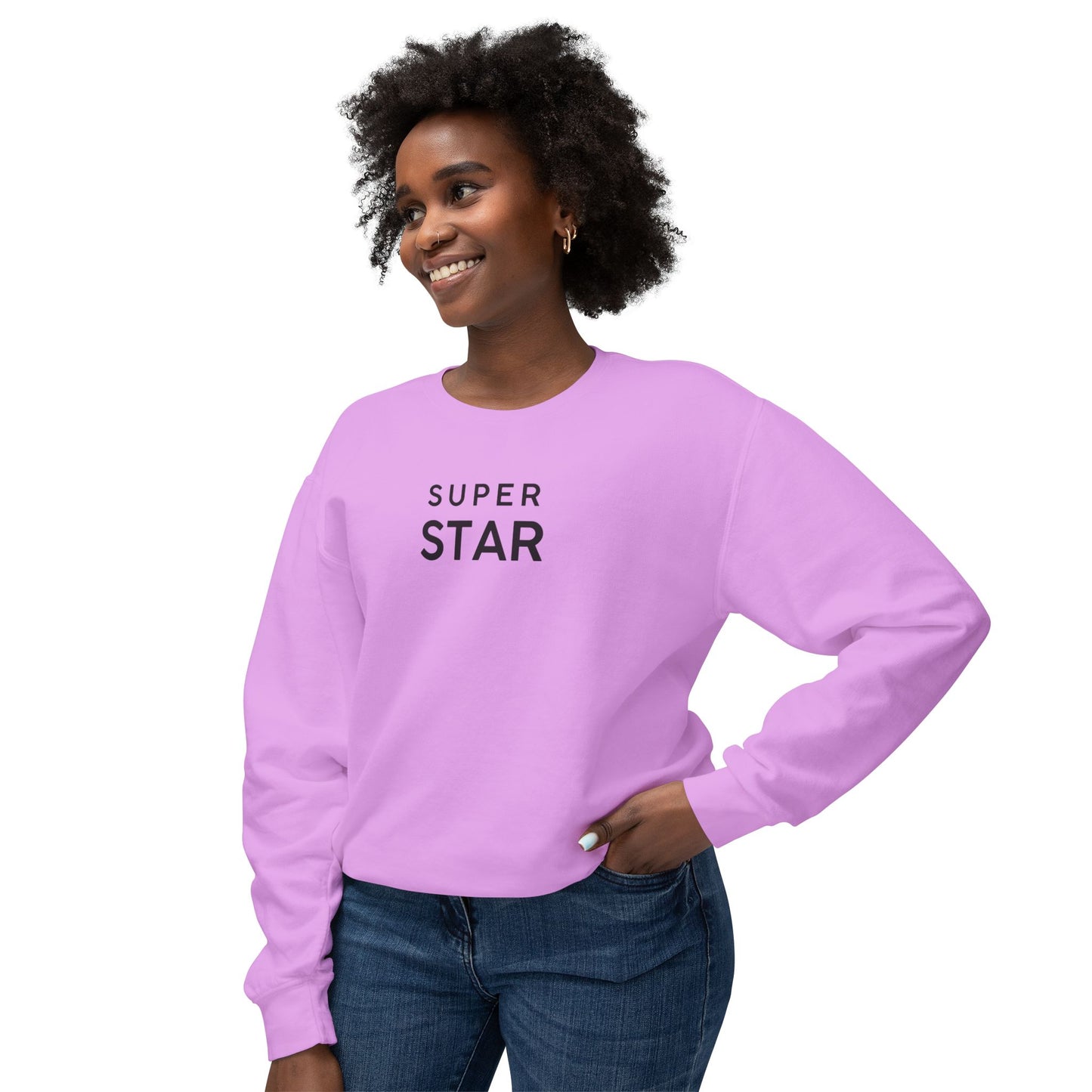 Super Star Ladies Sweatshirt, Comfort Colors