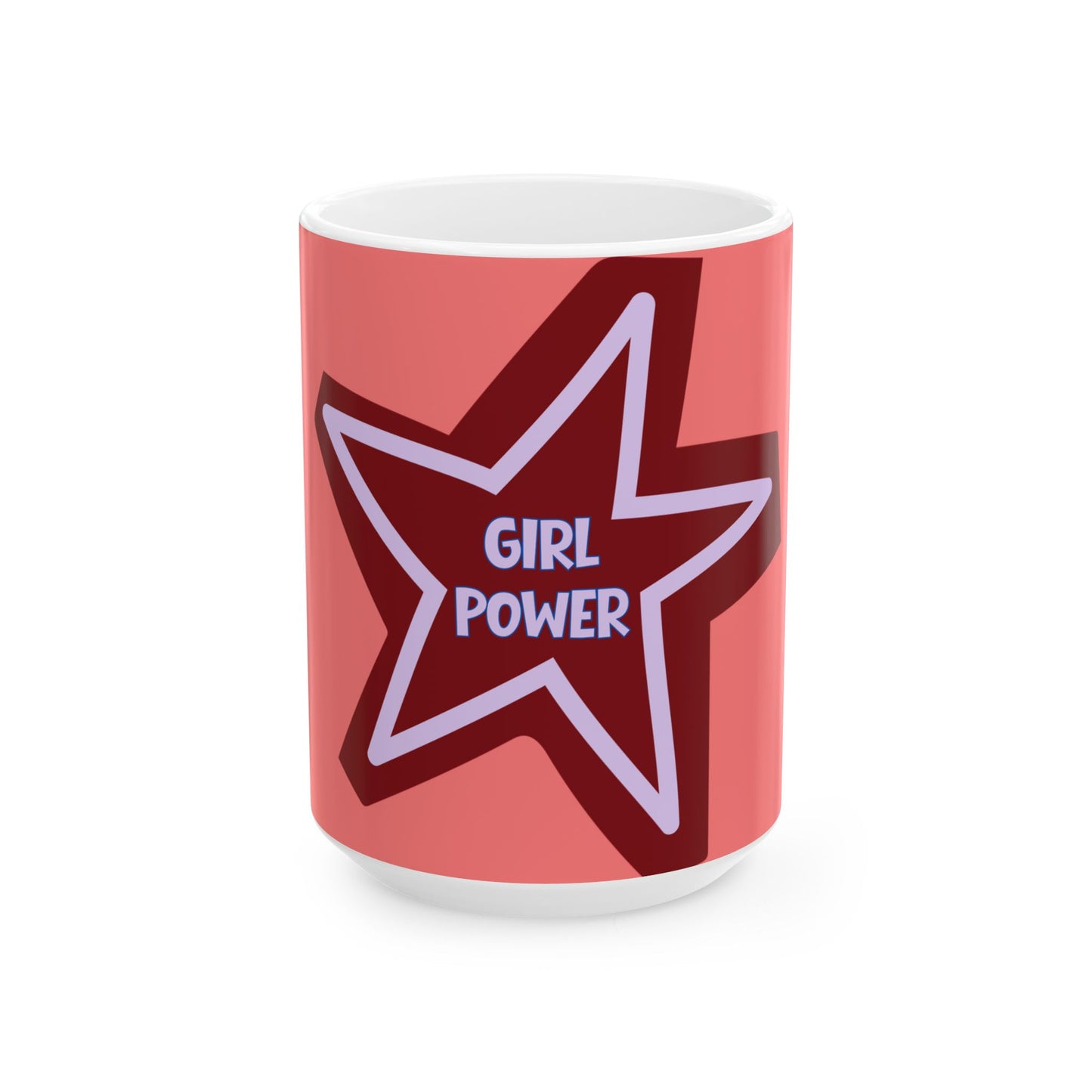 Girl Power Coffee Mug, RED 