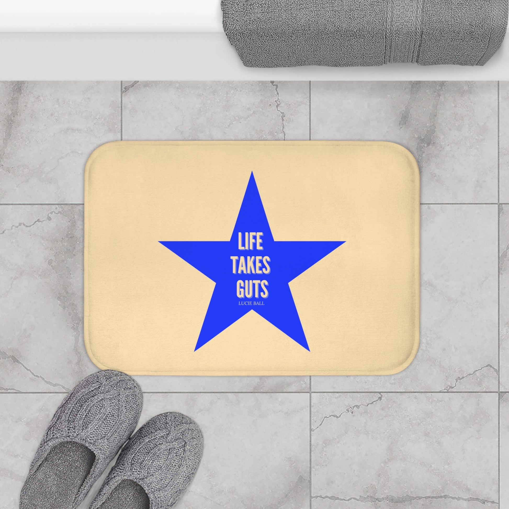 Life Takes Guts Bold Bath Mat