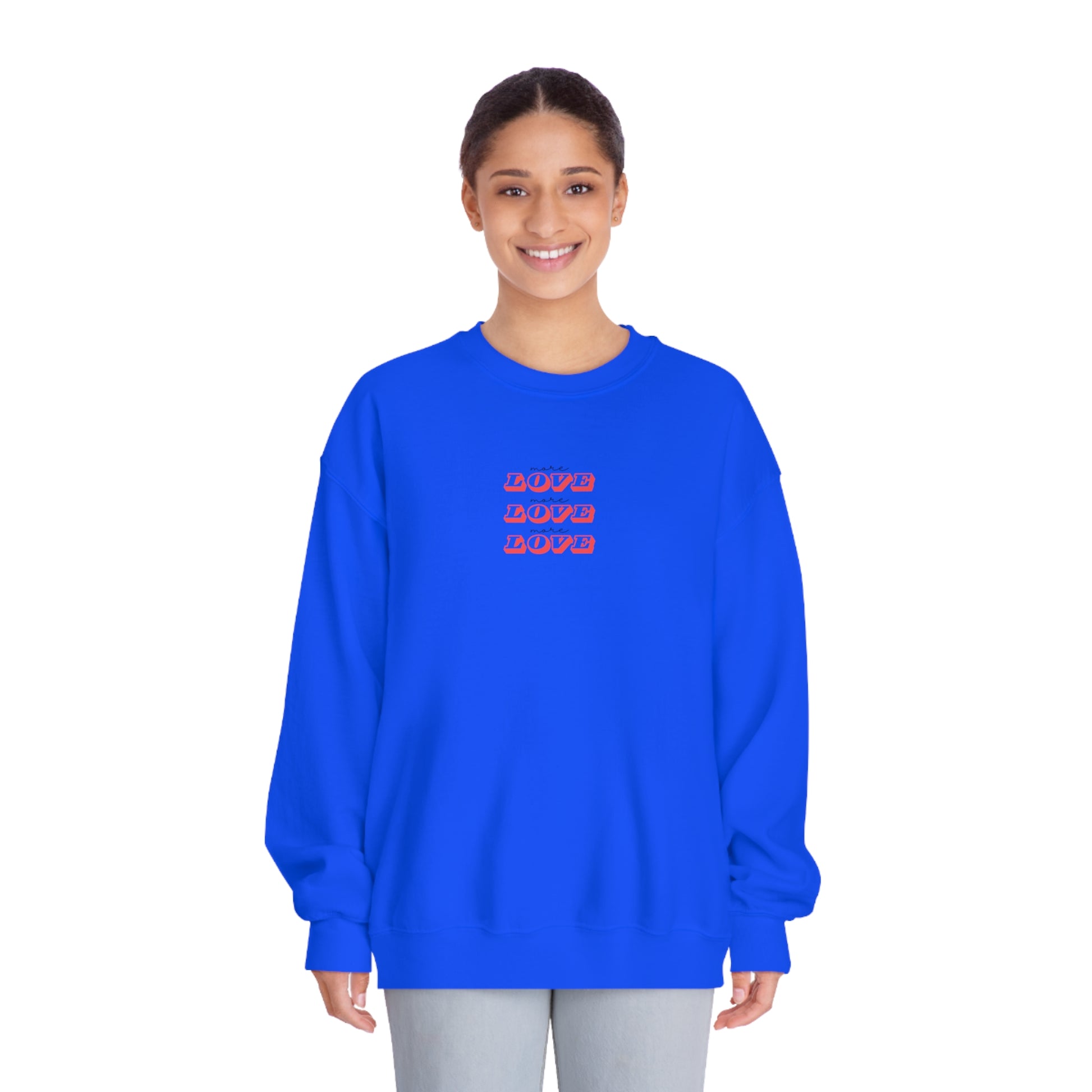 Royal Blue Sweatshirt - LOVE Theme 