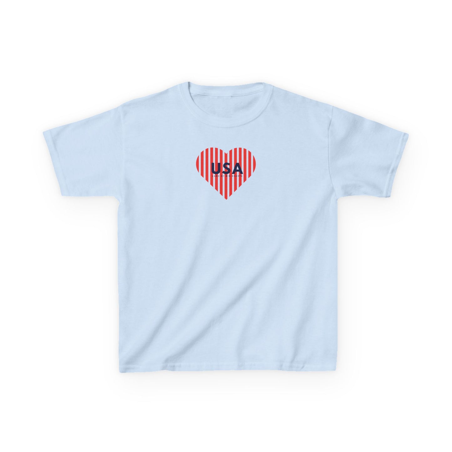 Kids Tee - USA Land of Big Hearts