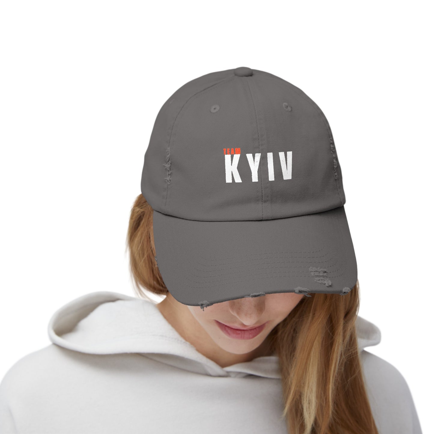 Ukrainian Victory, TEAM KYIV Unisex Distressed Cap