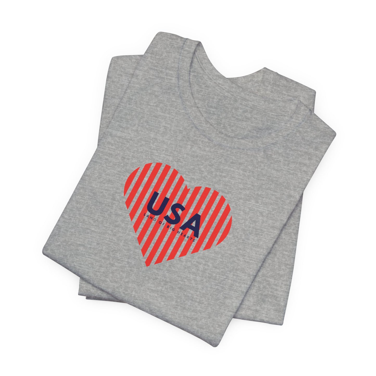 Team USA Heart Tshirt, Patriotic Shirt