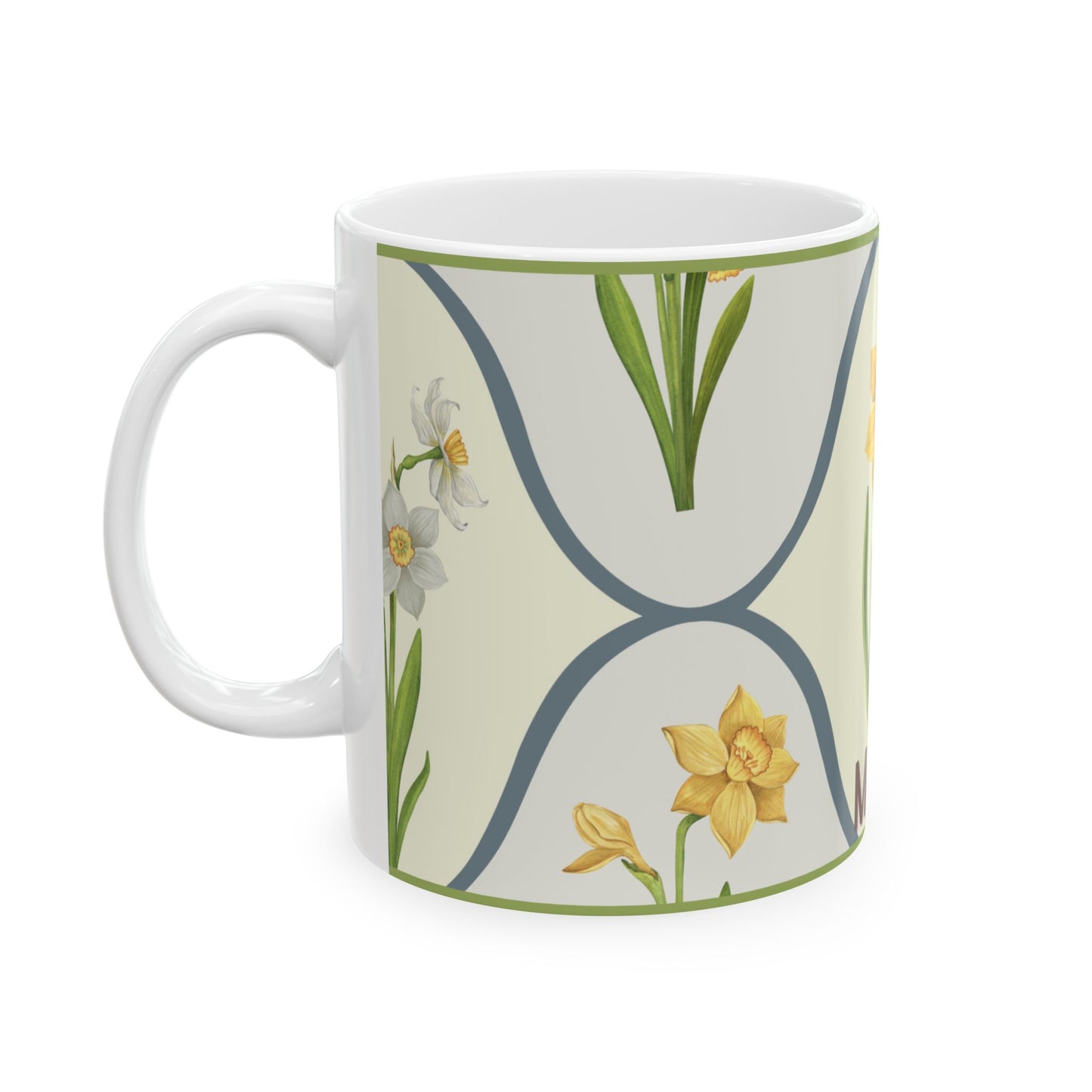 Floral Ceramic Mug for Mom