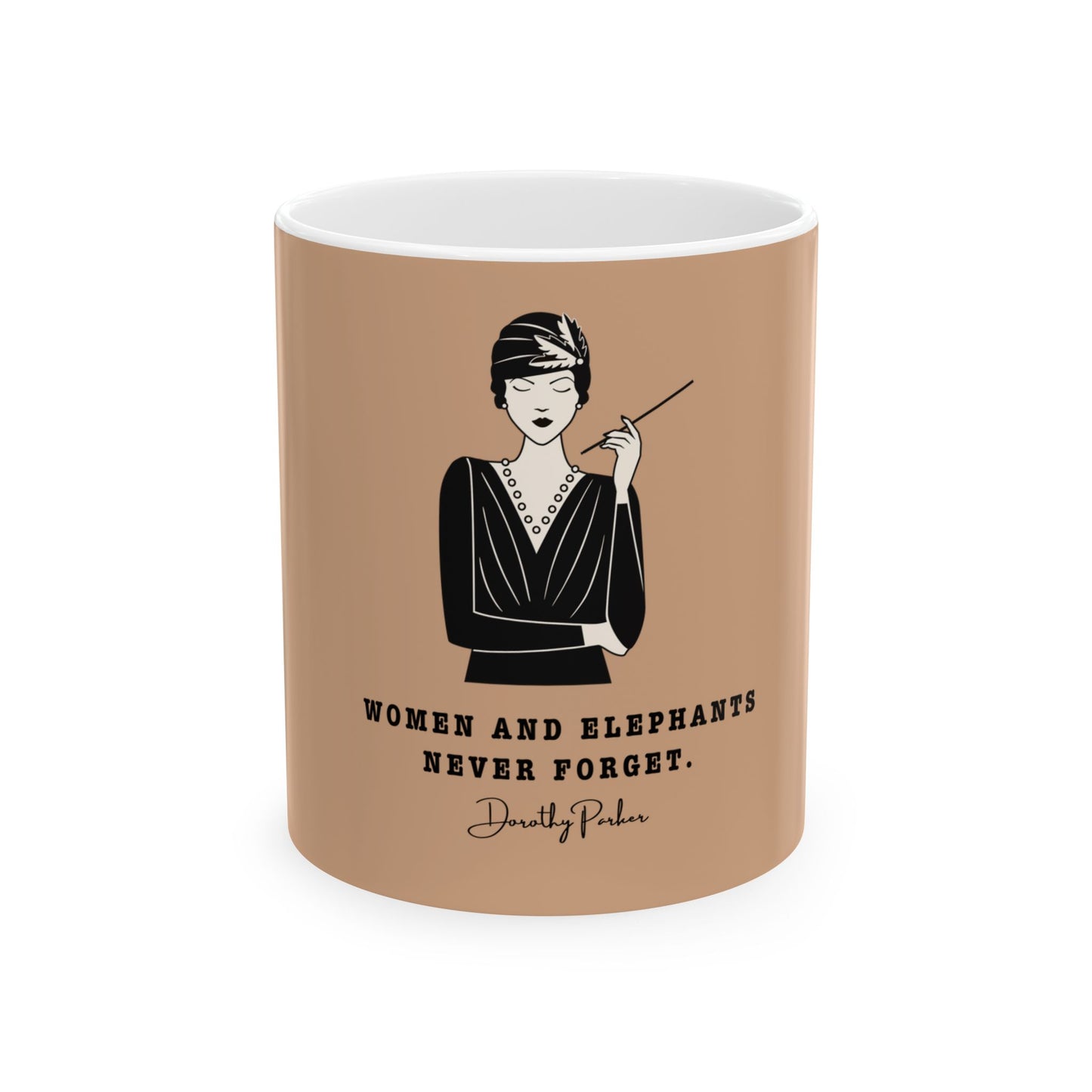 Dorothy Parker Quote: "Elephants and Women Never Forget"