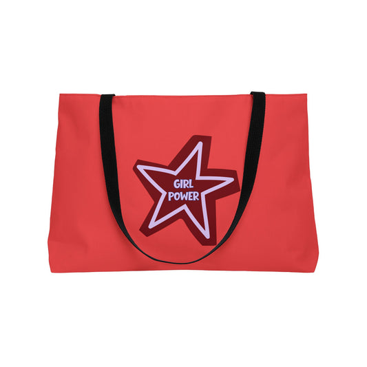 Girl Power Oversized Tote, RED 