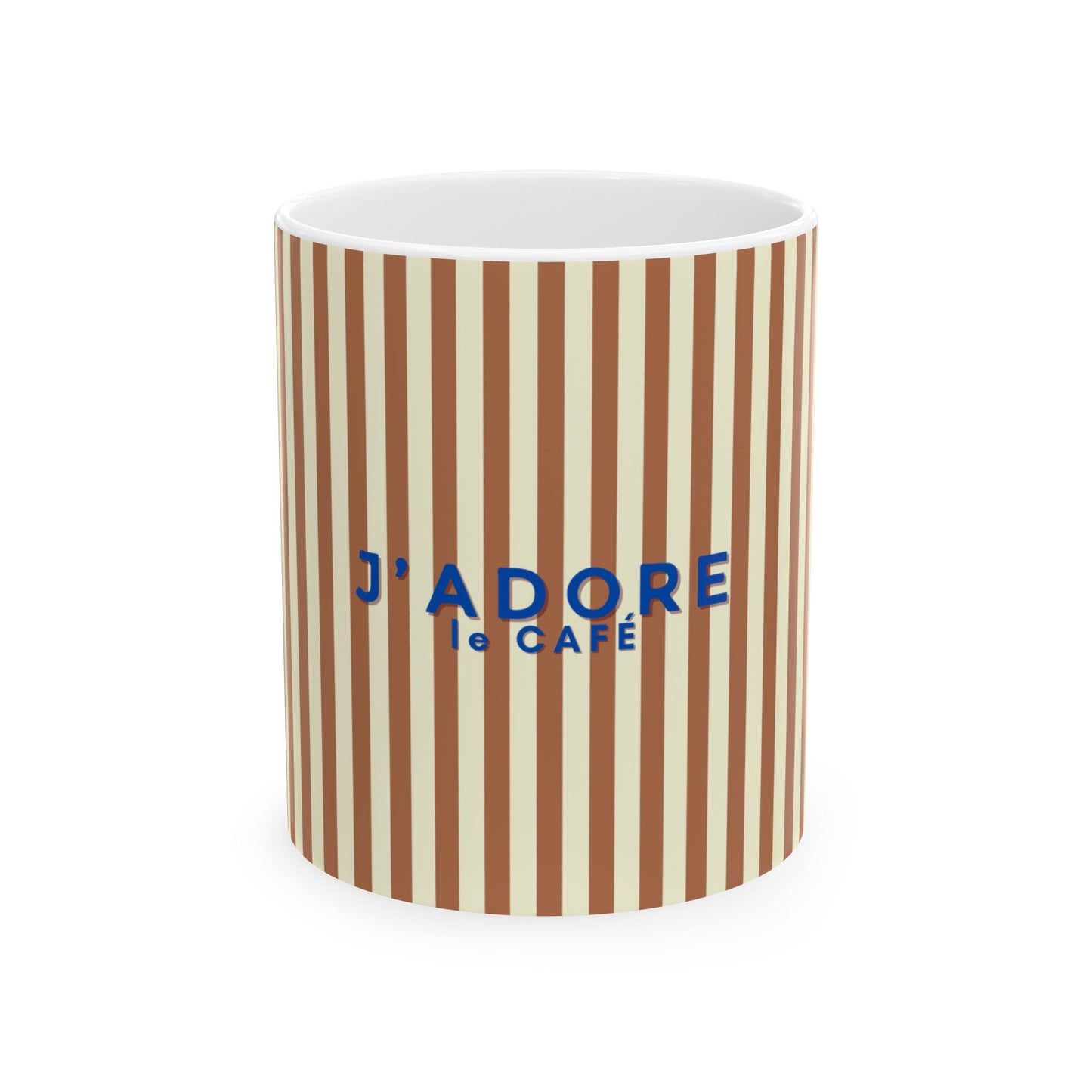 I Love Coffee Mug - Brown