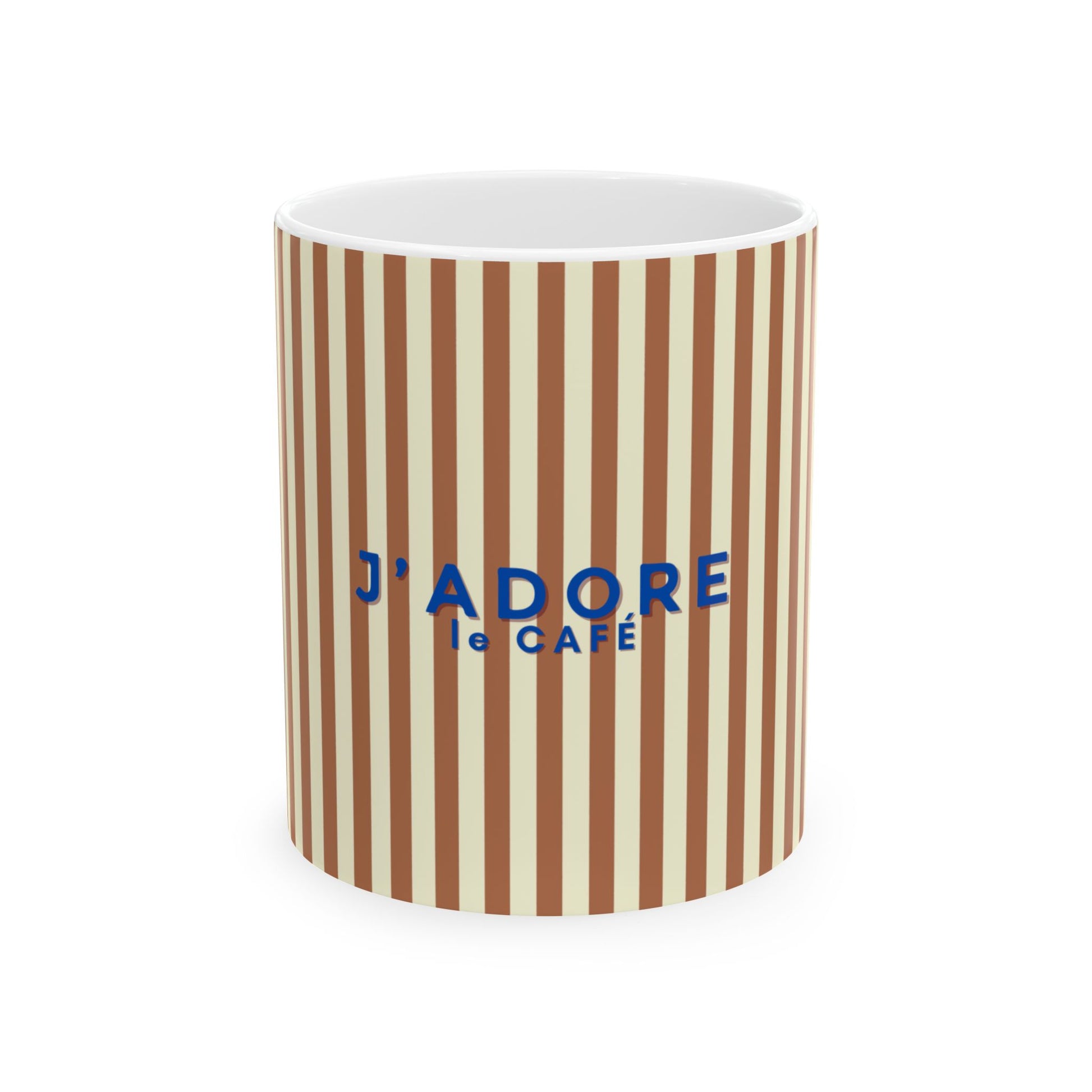 I Love Coffee Mug - Brown