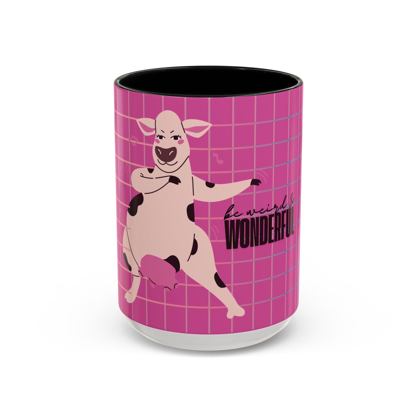 Pink Cow 'Be Weird & Wonderful' Accent Coffee Mug — Fun Kid's Mug