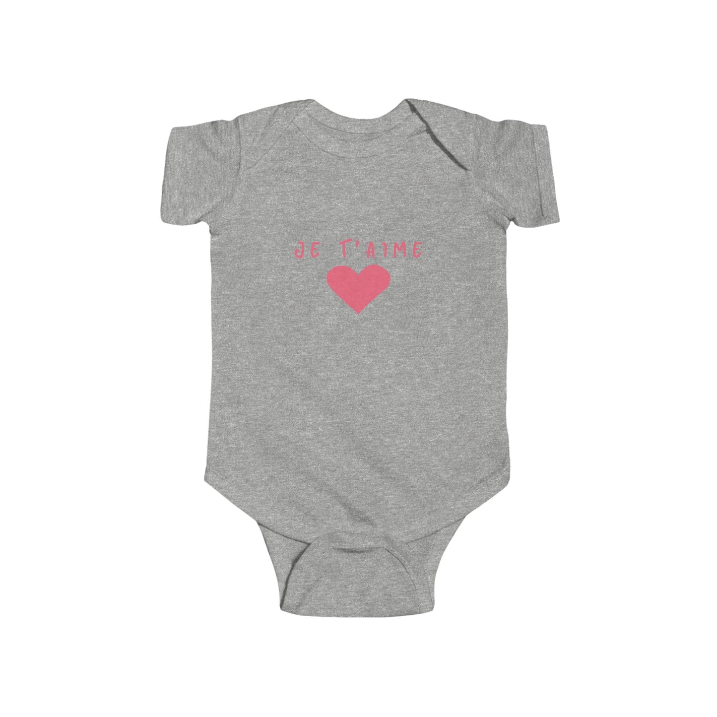 Cute Infant Bodysuit - "Je T'aime" Baby Onesie