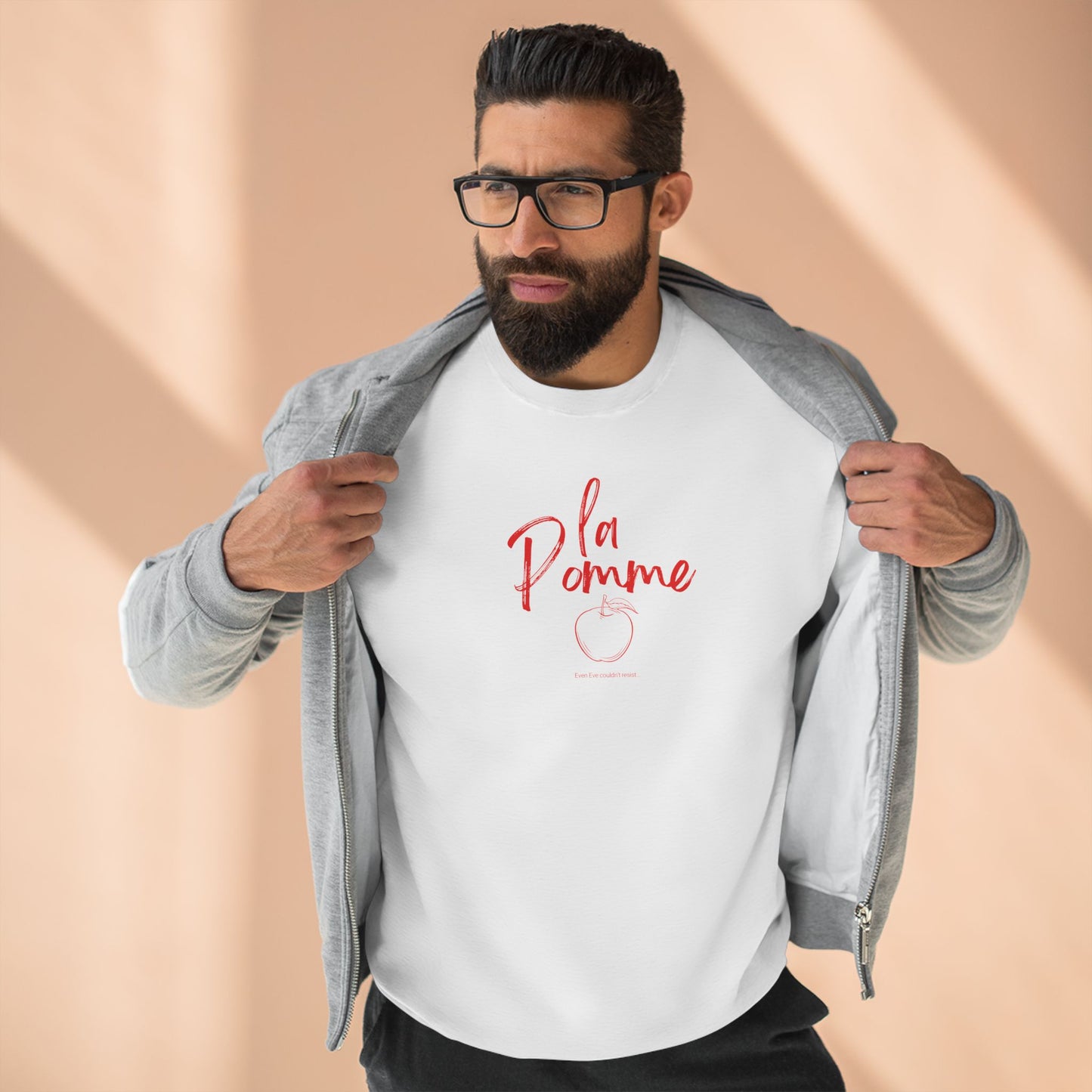 La Pomme  Crewneck Sweatshirt, French Preppy