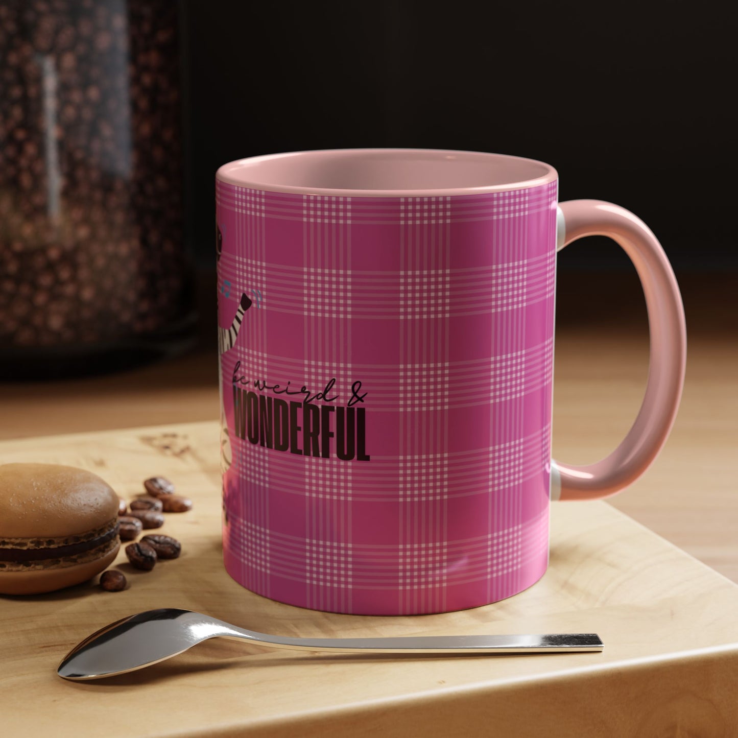 Dancing Zebra 'Be Weird & Wonderful' Accent Coffee Mug — Fun Kid's Mug