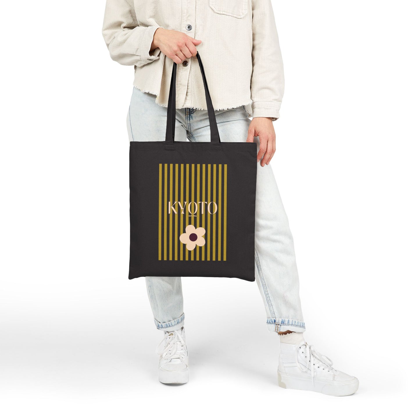 KYOTO Cotton Canvas Tote Bag - Global Nomad Edition