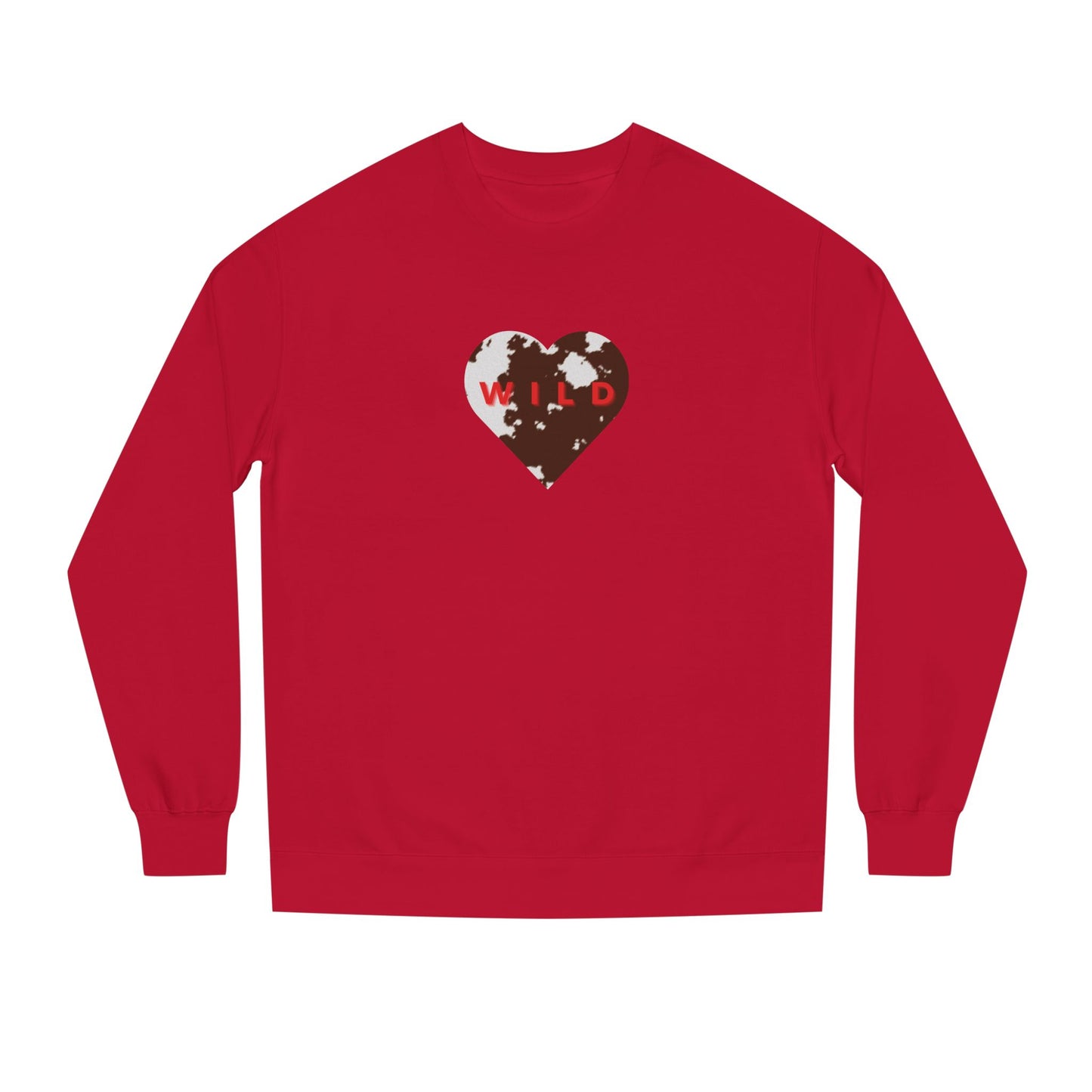 WILD Cowhide Heart Sweatshirt