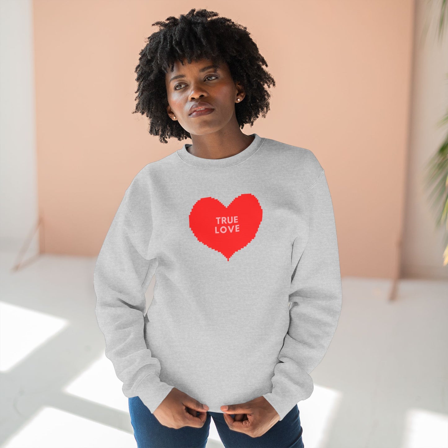 Classic "True Love" Unisex Crewneck Sweatshirt