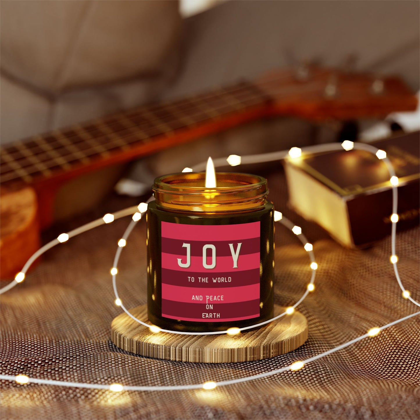 JOY to the World Festive Holiday Candles