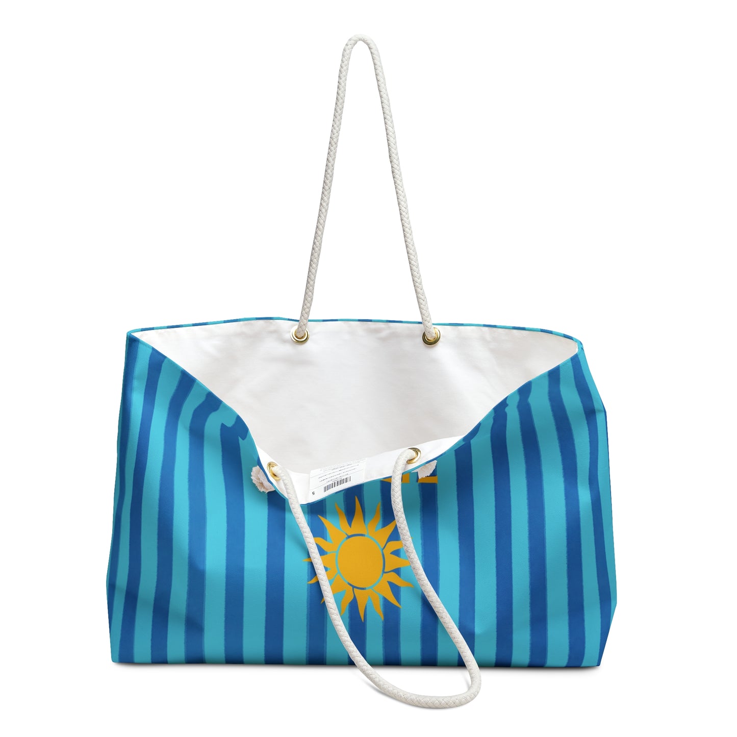 Aqua French Beach Tote - SOLEIL 