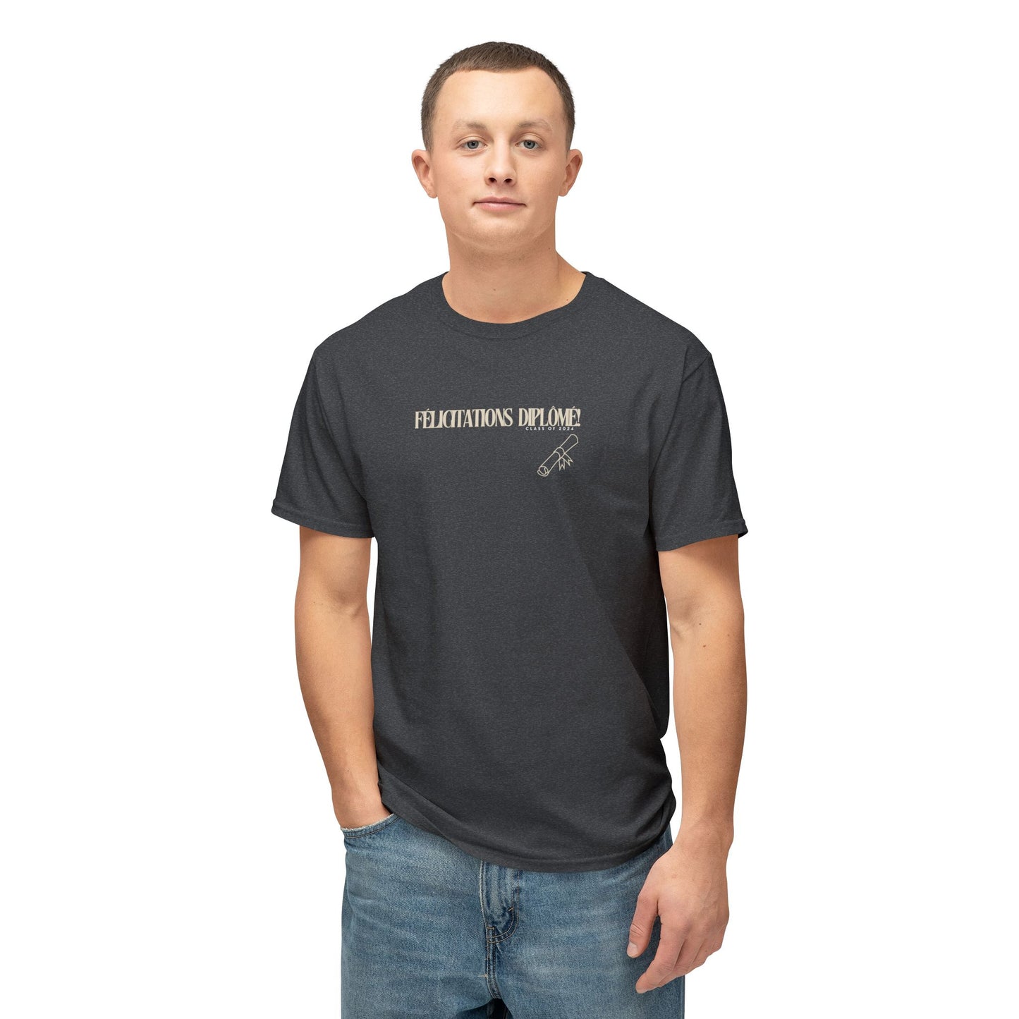 Félicitations diplômé! Class of 2024 Graduation Shirt | BEIGE Unisex