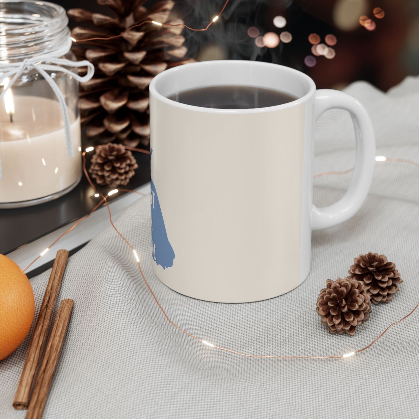 Happiest When Reading Ceramic Mug — Book Lover Coffee Tea Cup (11oz & 15oz)