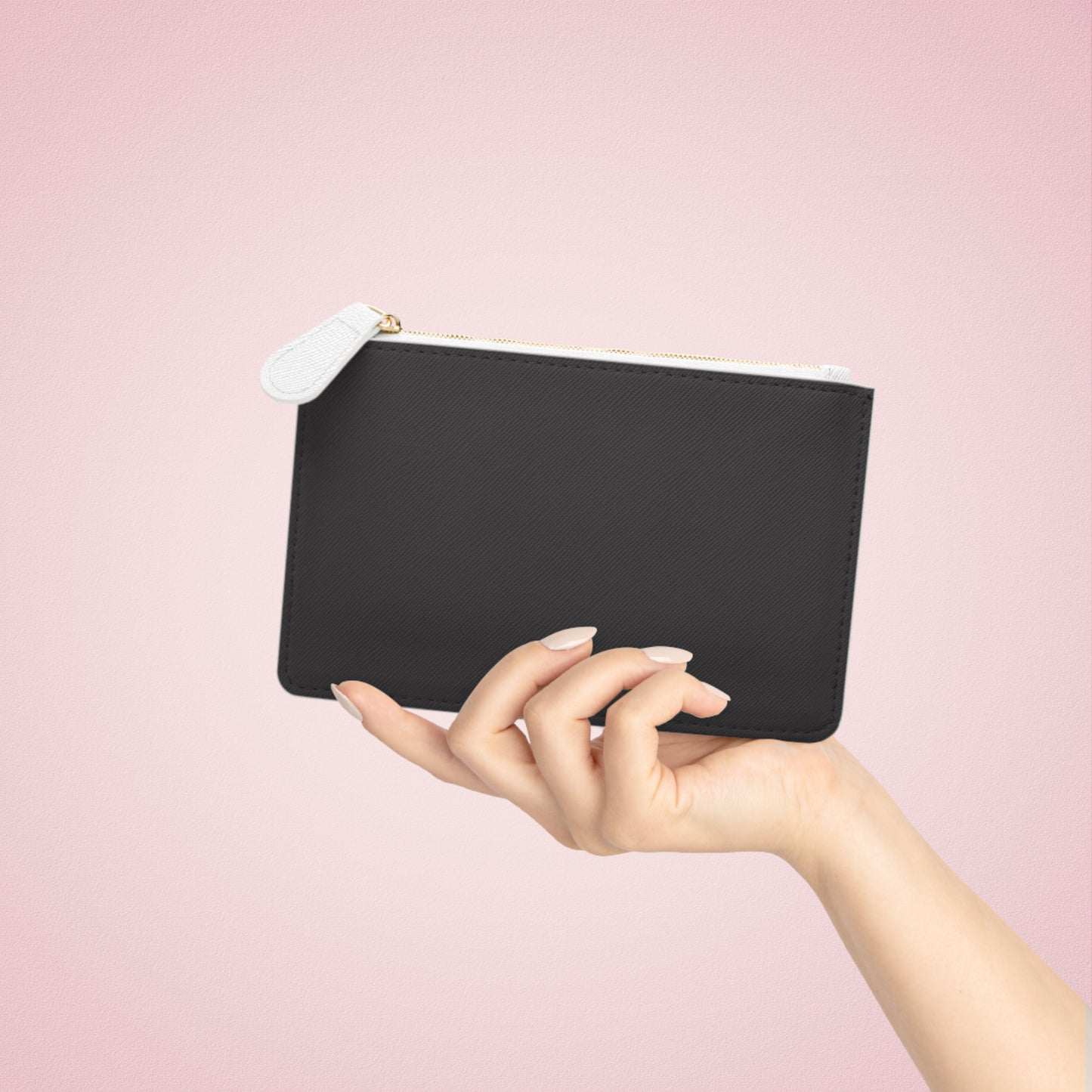 Mini Clutch Bag — 'Wild and Free' Zebra Print Zip Pouch