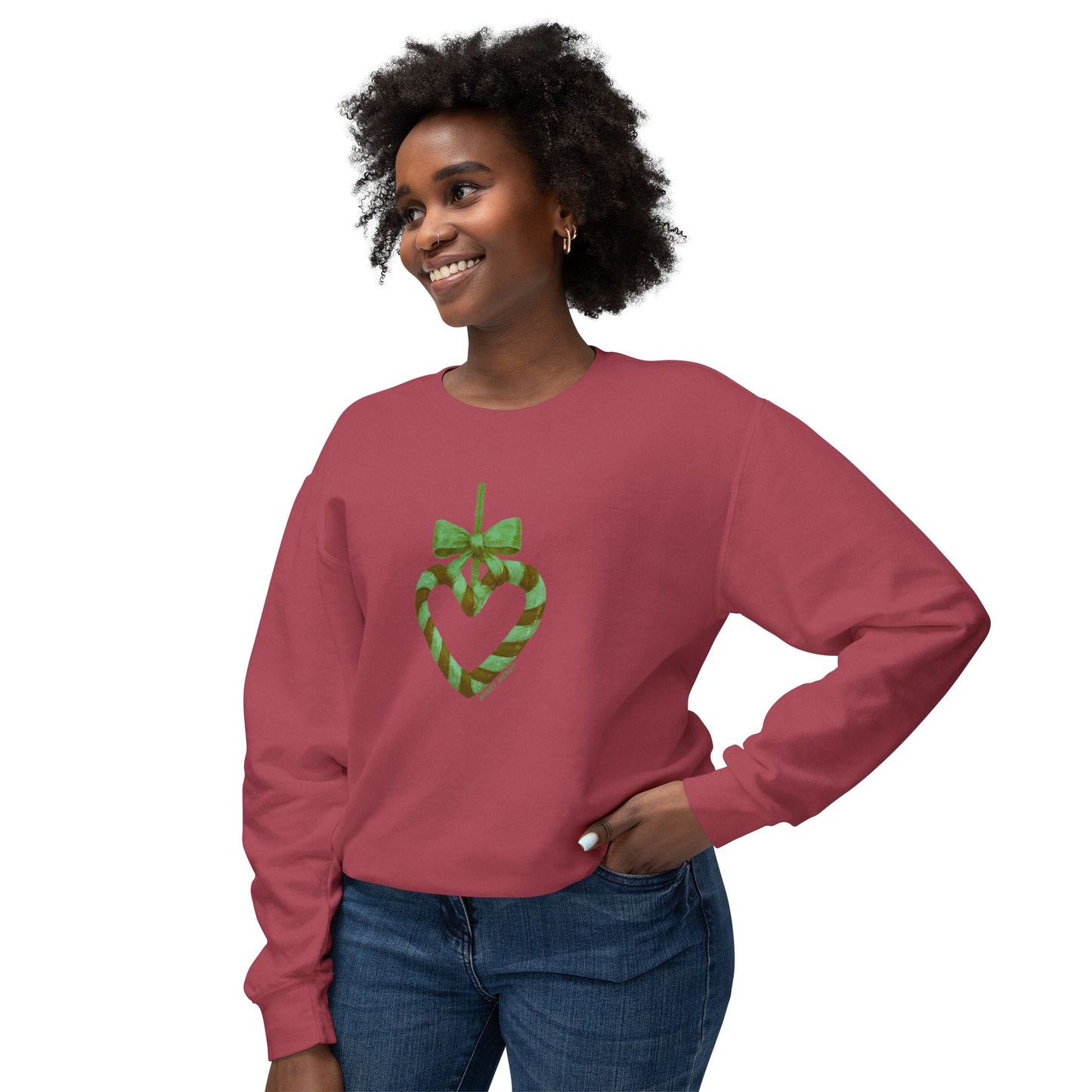 Heart Ornament Holiday Sweatshirt — Cozy Holiday Looks