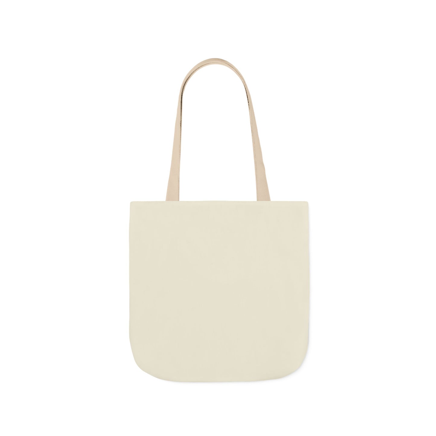 Beige tote bag on a white background