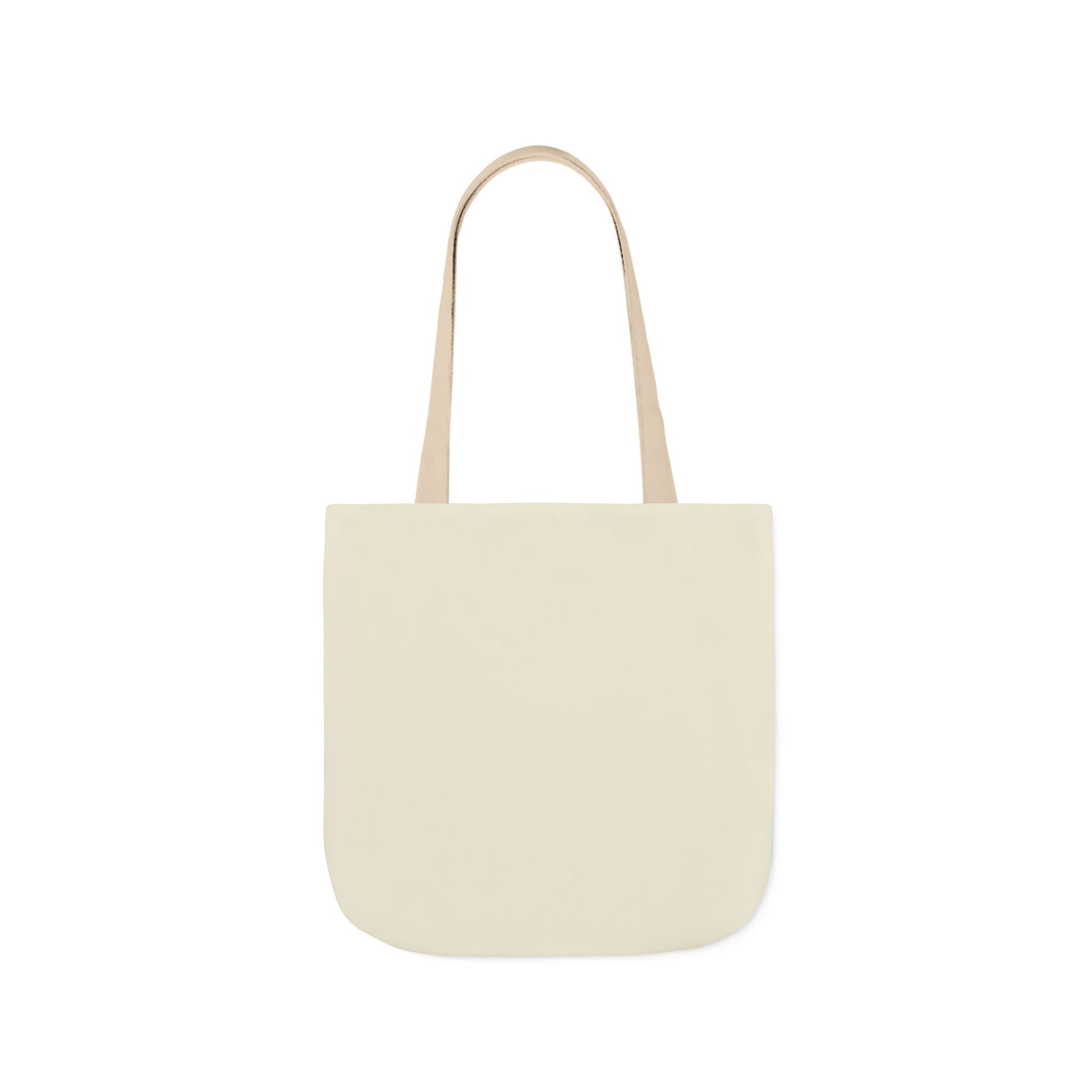 Beige tote bag on a white background