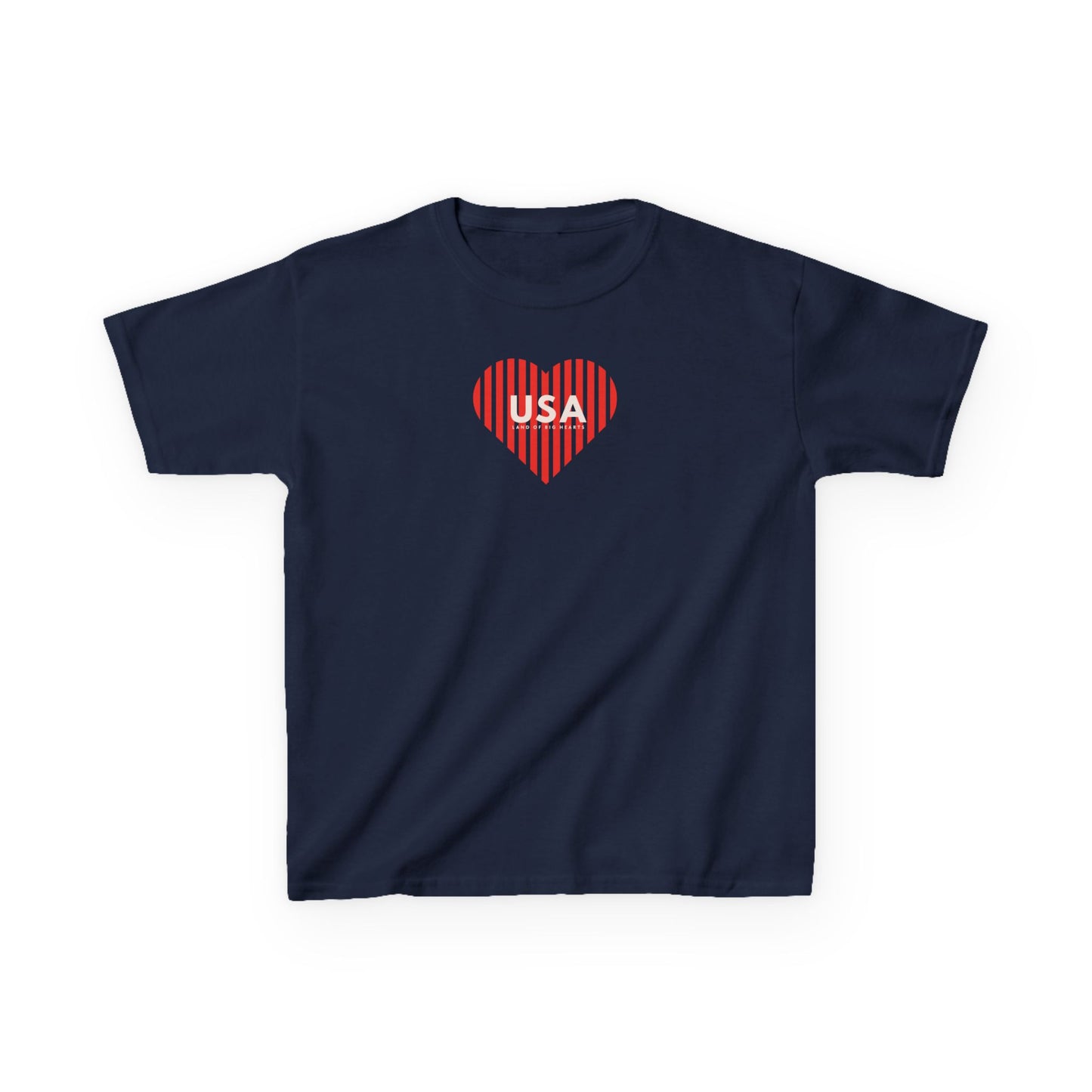 Kids Tee - USA Land of Big Hearts