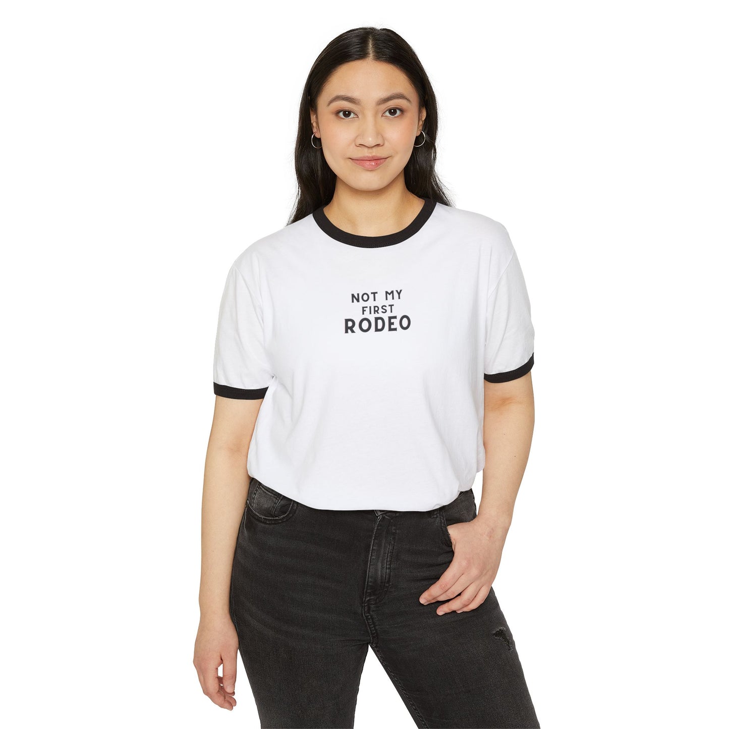 "Not My First Rodeo" Women's Ringer Tee