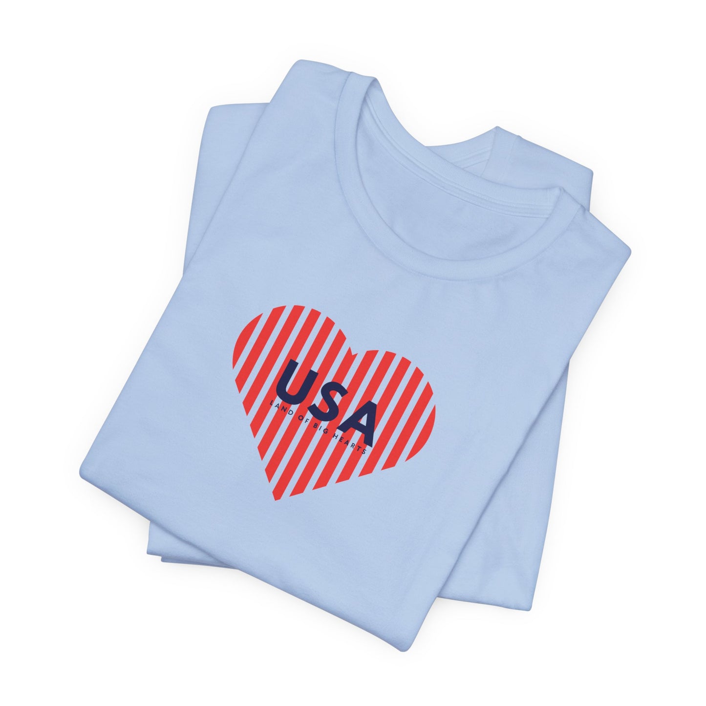 Team USA Heart Tshirt, Patriotic Shirt