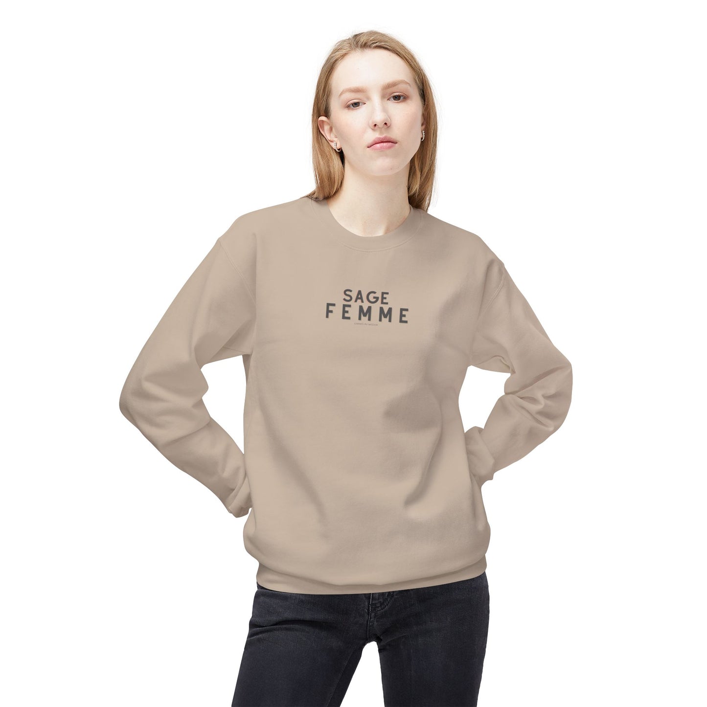 Sage-Femme Fleece Sweatshirt, Wise Woman Gift