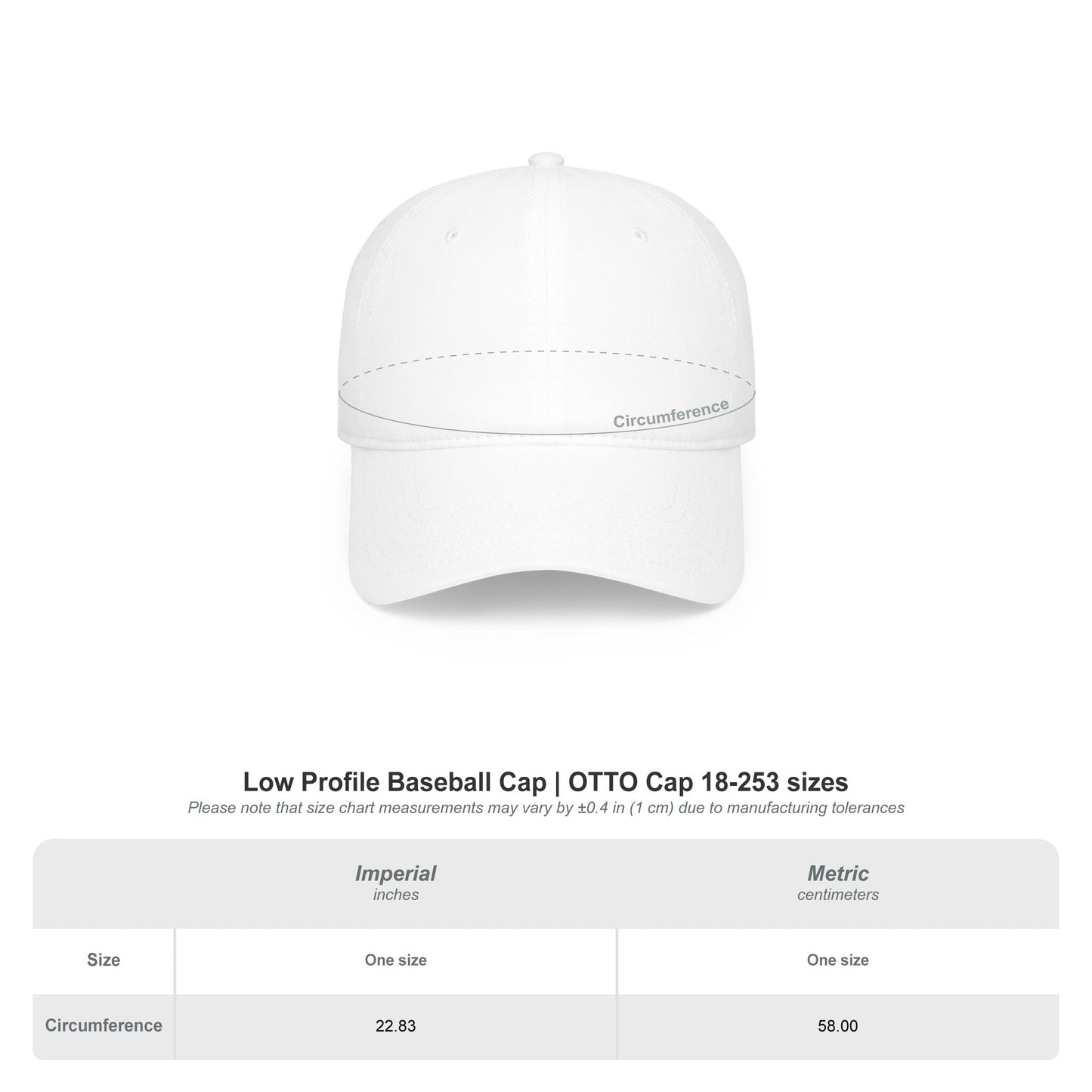 CIAO Low Profile Baseball Cap