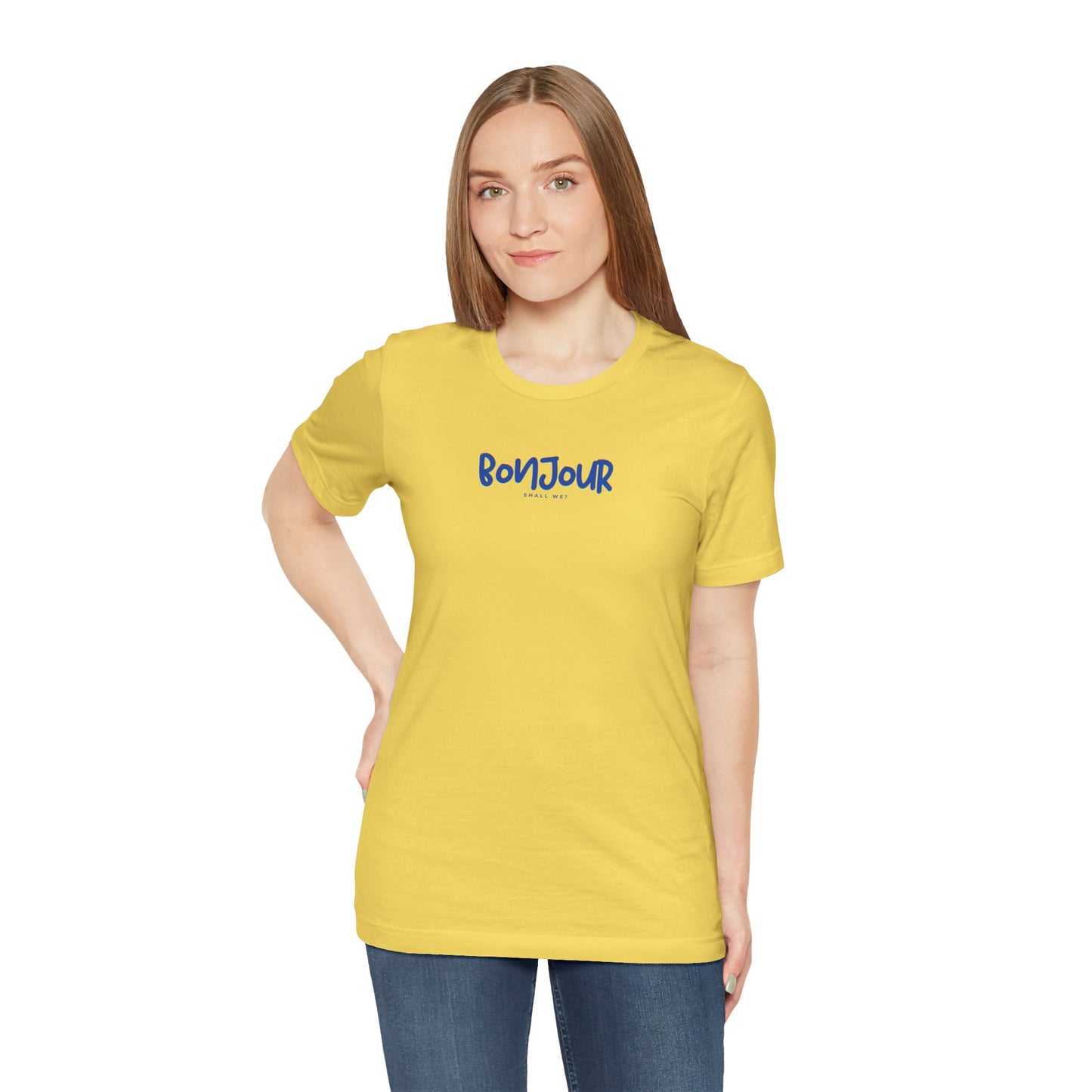 Bonjour Ladies Tee, French Preppy