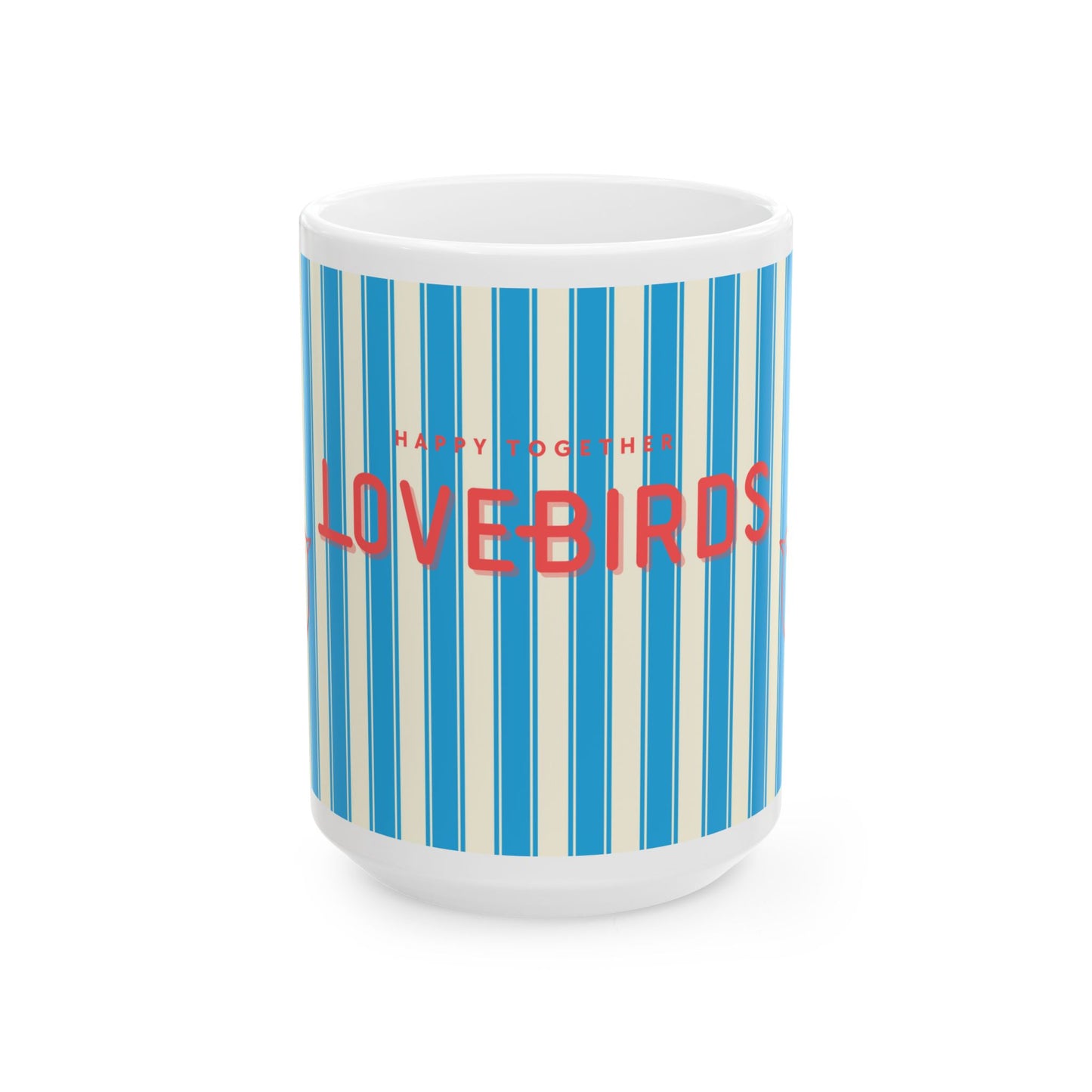 Lovebirds Preppy Mug - blue