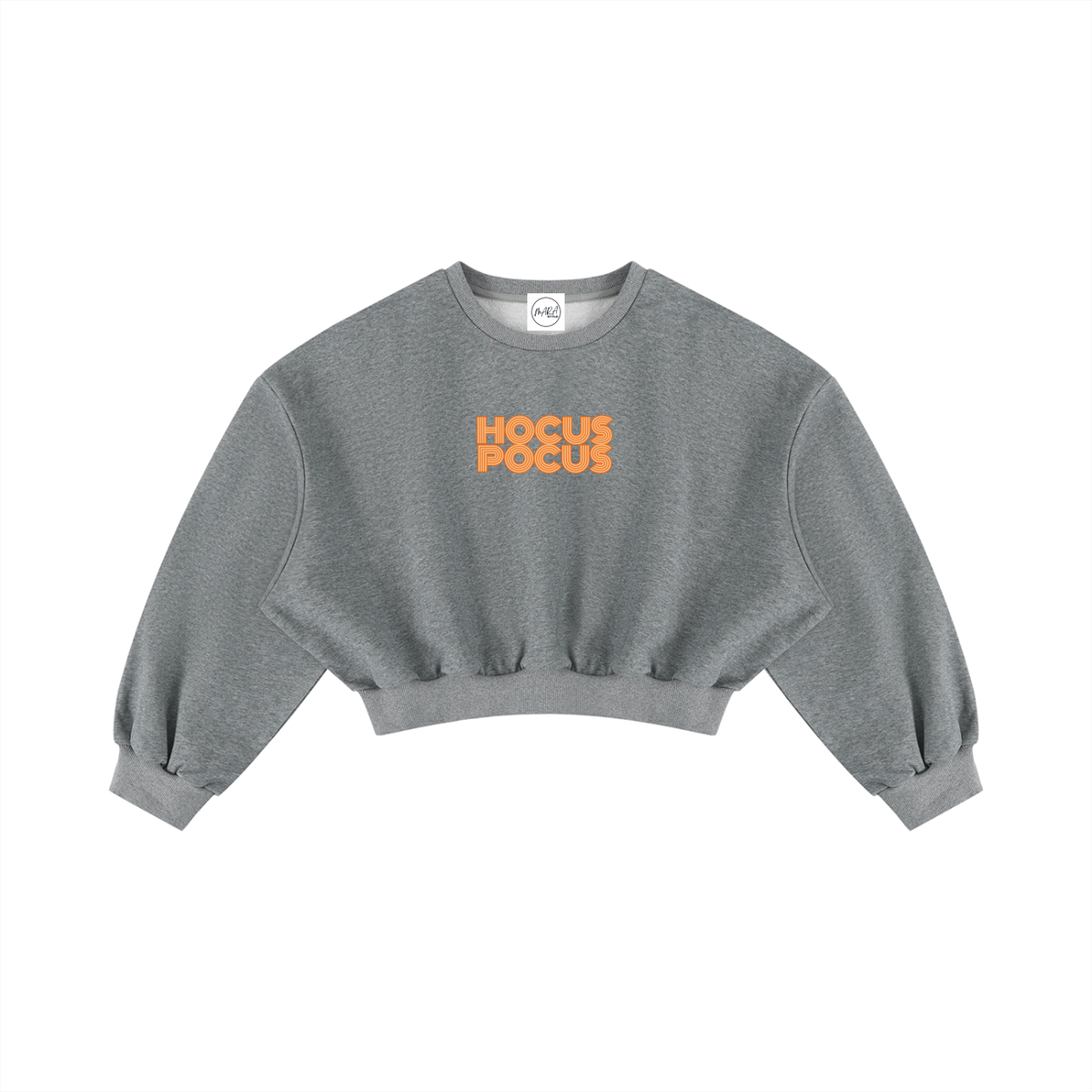 Hocus Pocus Women's Cropped Sweatshirt, Grey