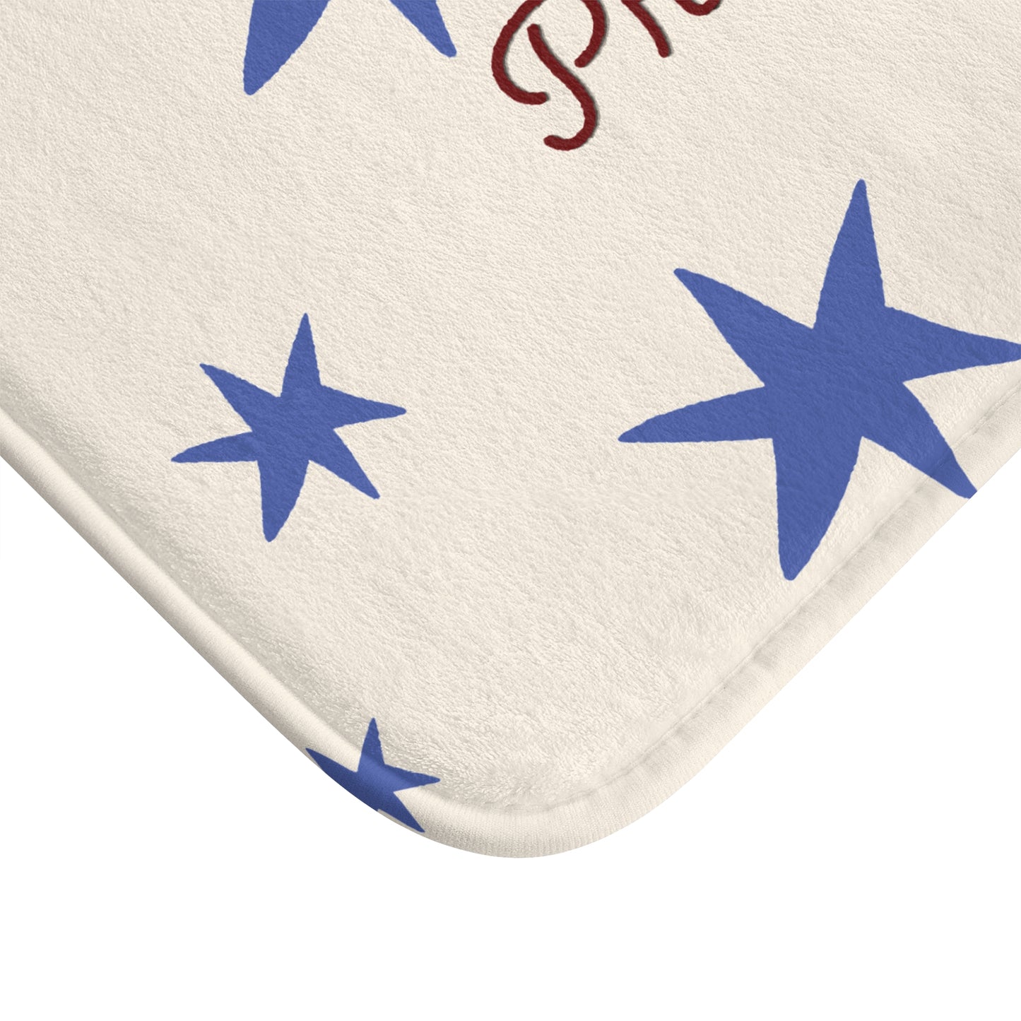 Whimsical Princess Stars Bath Mat — Girly Bathroom Rug
