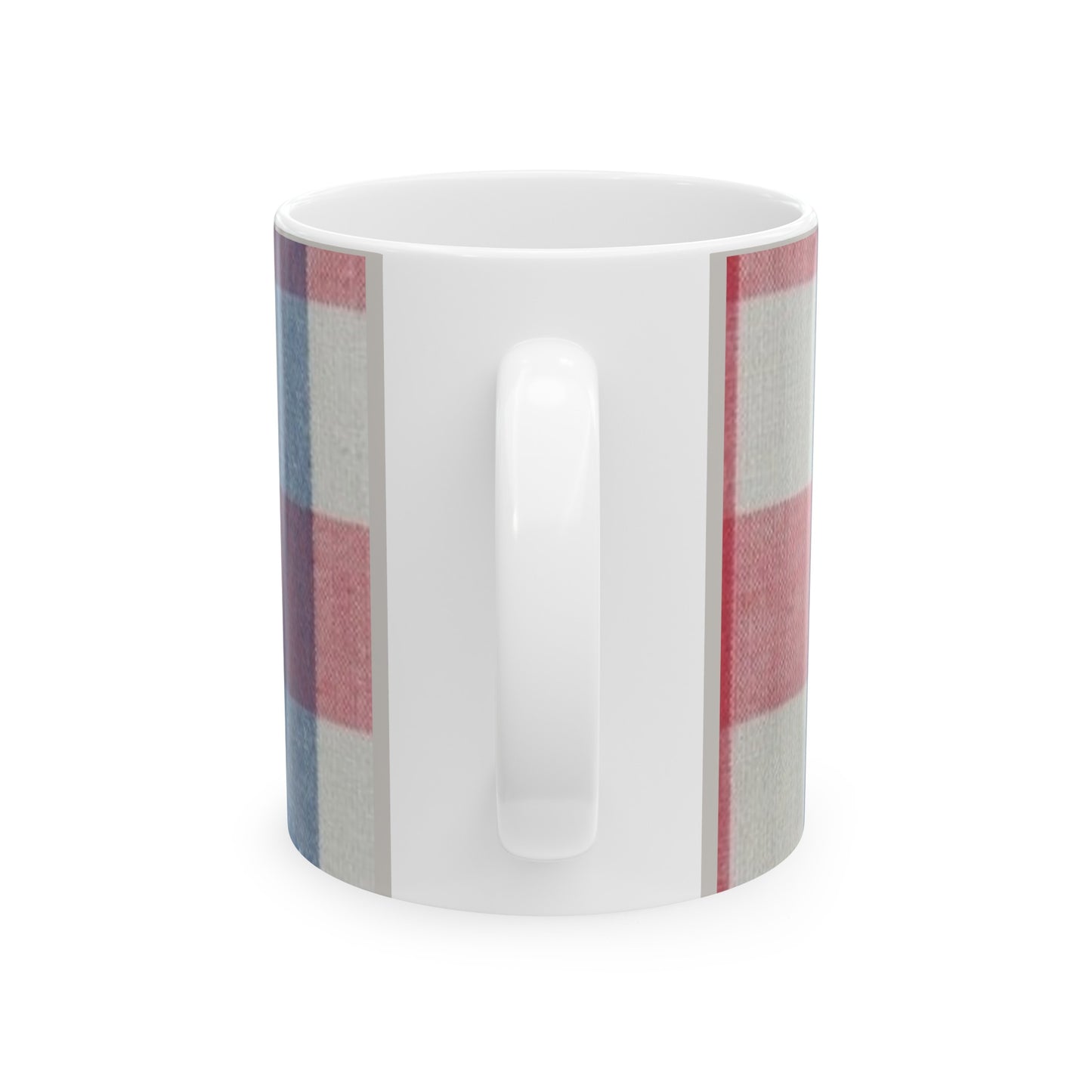 Bien, mon amour Gingham Mug, Sweetheart Mug