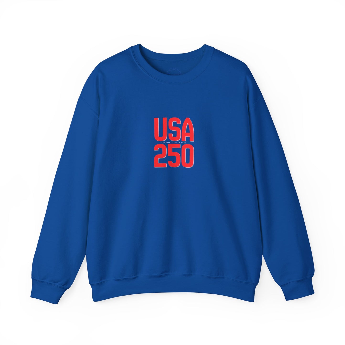 USA 250 Crewneck Sweatshirt — Patriotic 250th Anniversary Pullover