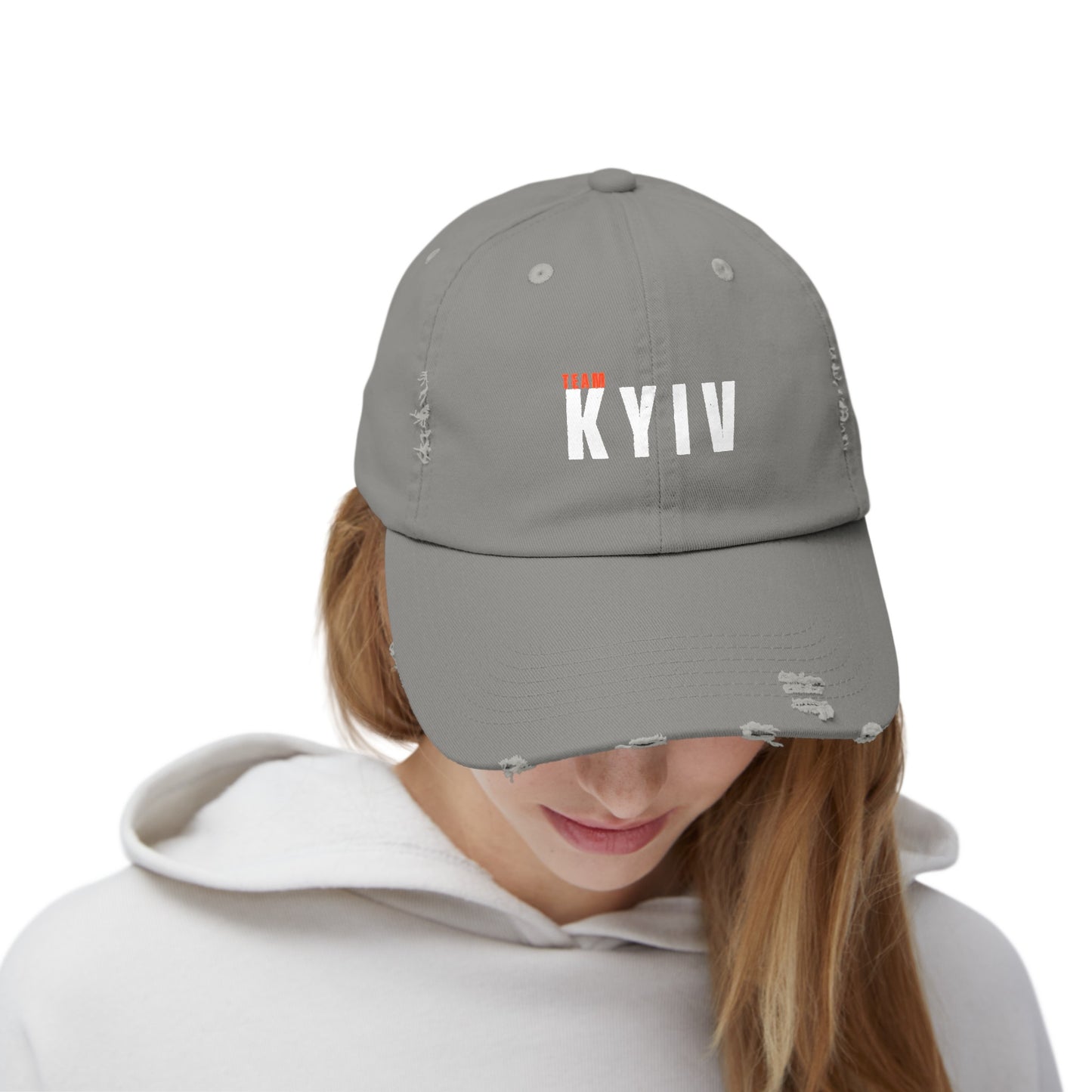 Ukrainian Victory, TEAM KYIV Unisex Distressed Cap