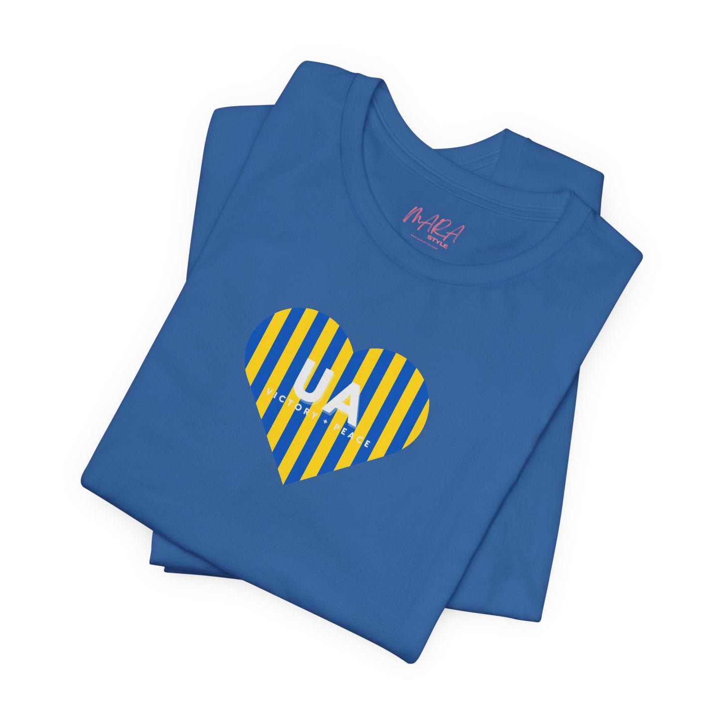 Ukraine Heart Support Tee - Slava Ukraini