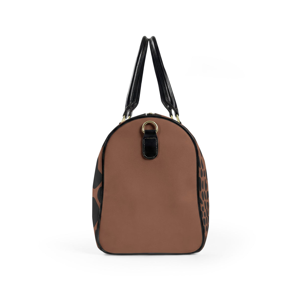Leopard Print Vegan Leather Travel Bag — "La Dolce Vita" Weekender Duffle