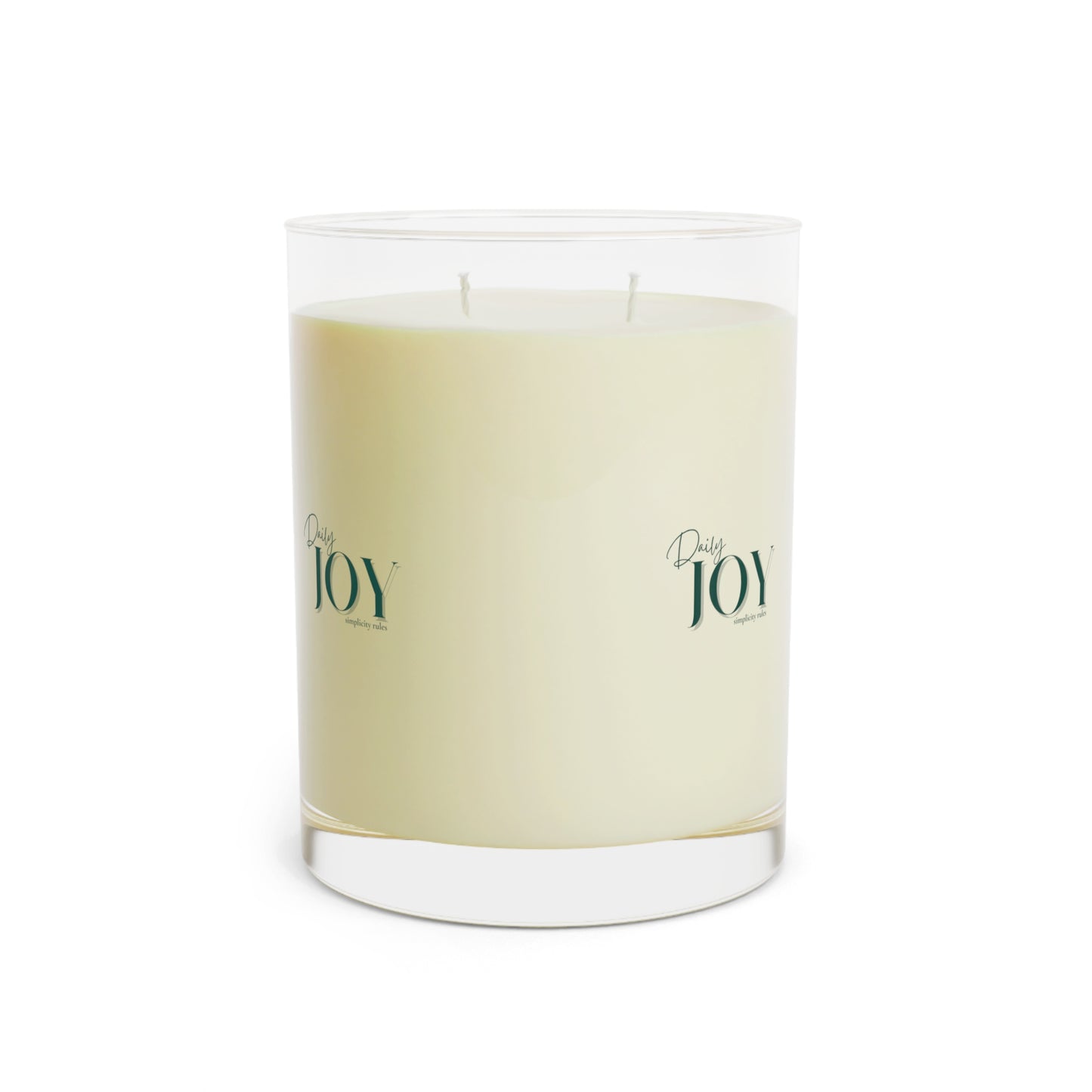 Holiday Scented Candle - Daily JOY Aromatherapy 11 oz Candle, Green